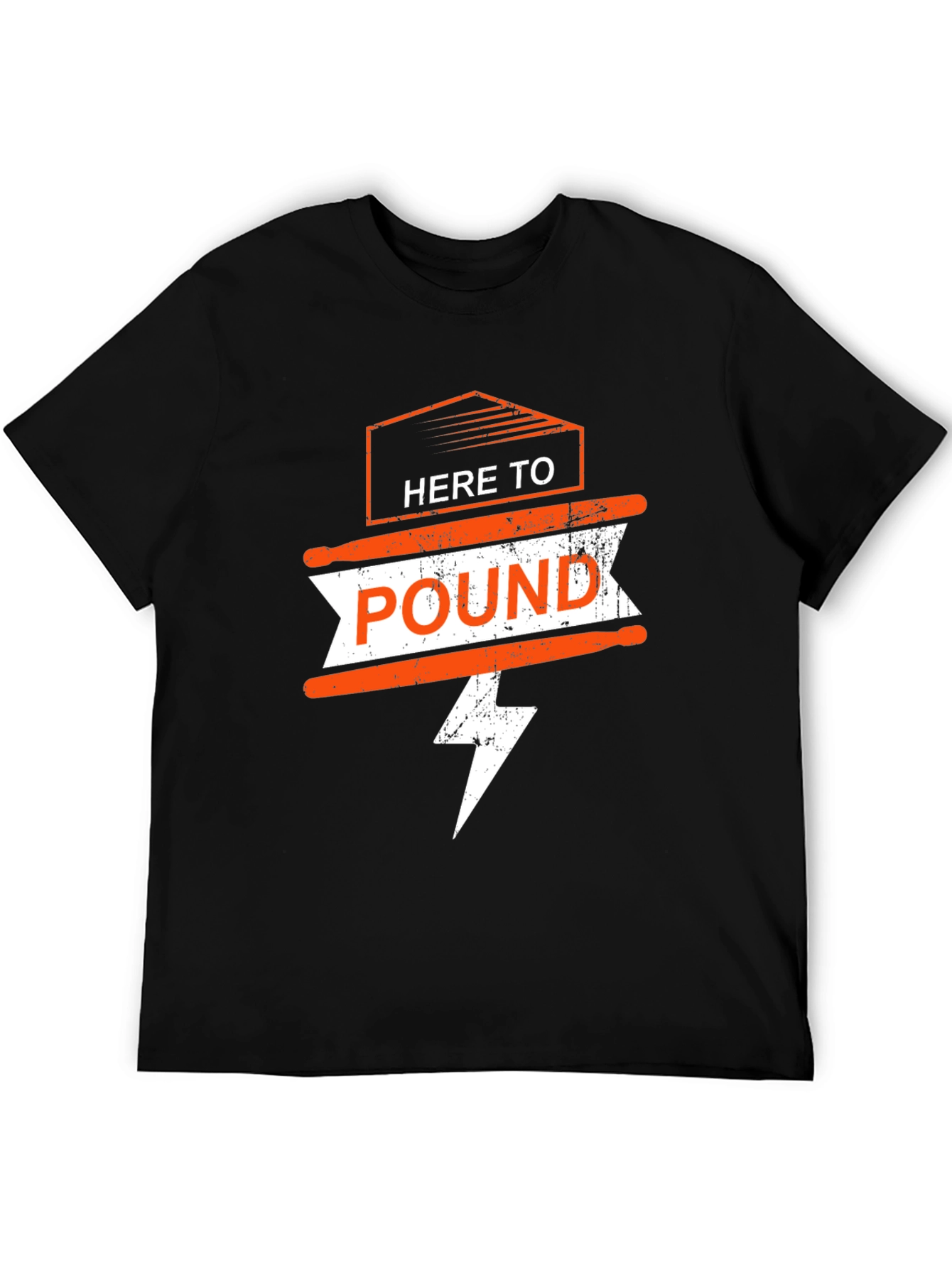 Black Here to Pound T-Shirt - Black view 5