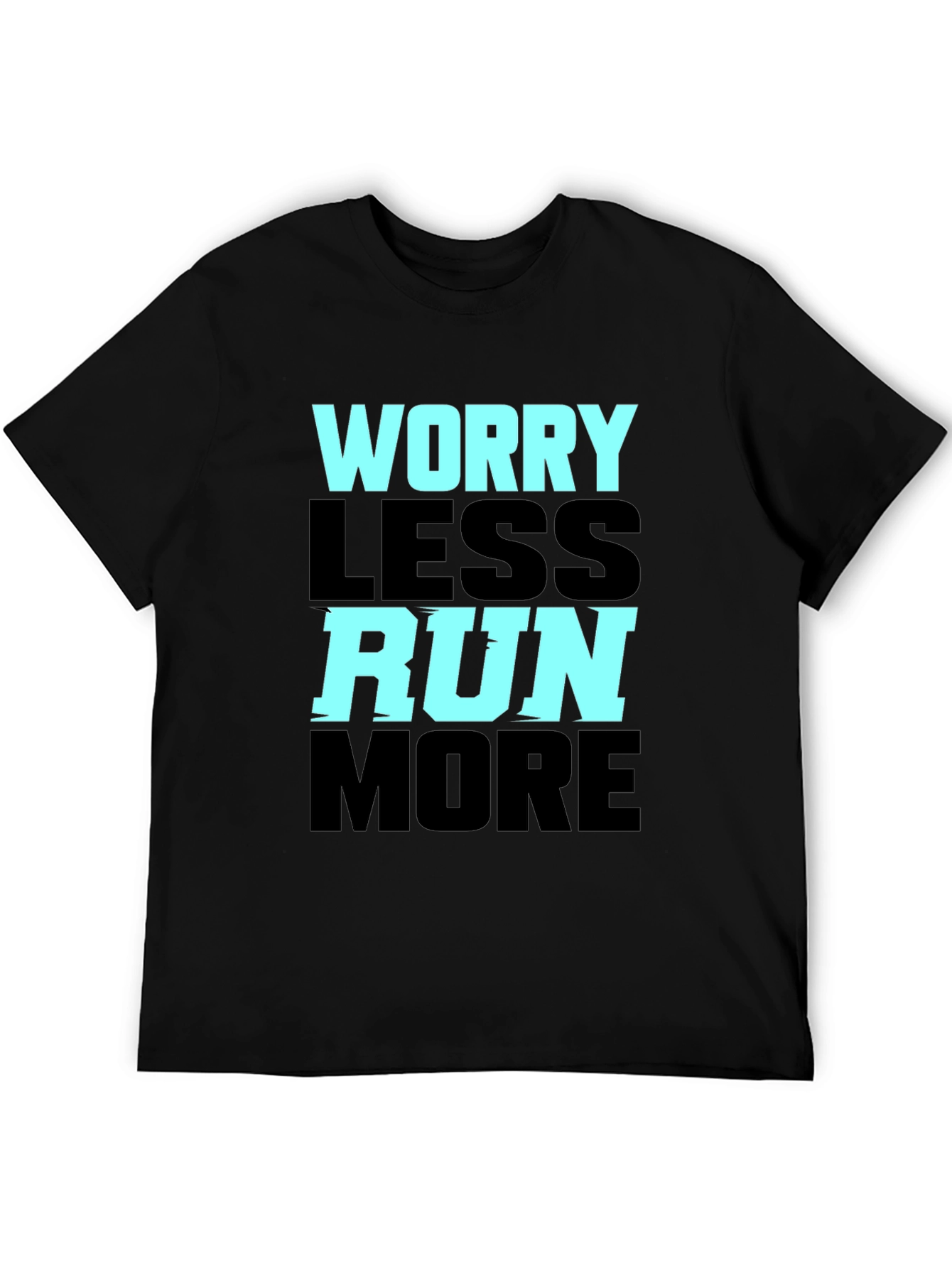 Worry Less Run More Graphic Tee - 5