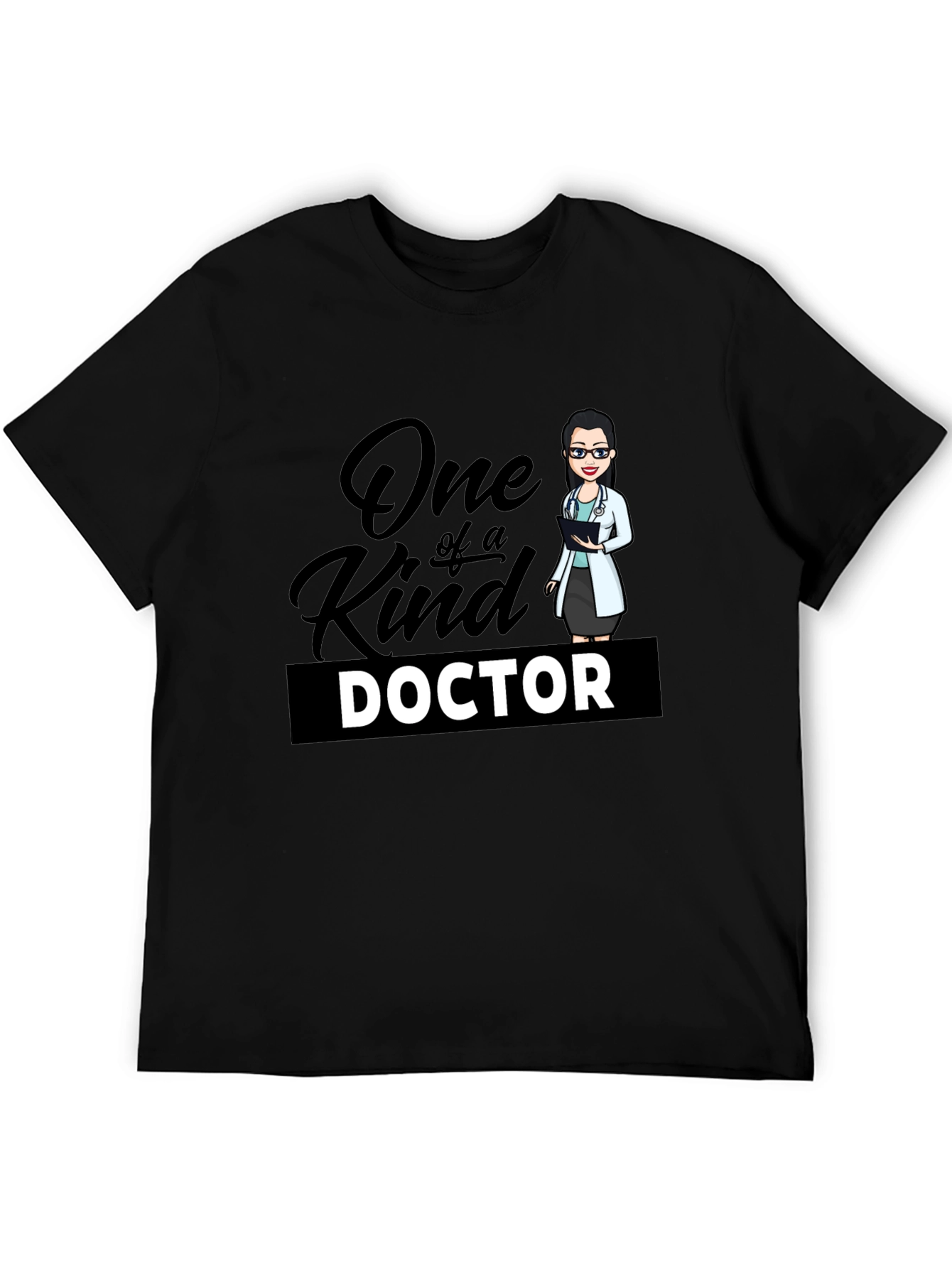 Black One of a Kind Doctor T-Shirt - Black Cotton Blend view 5