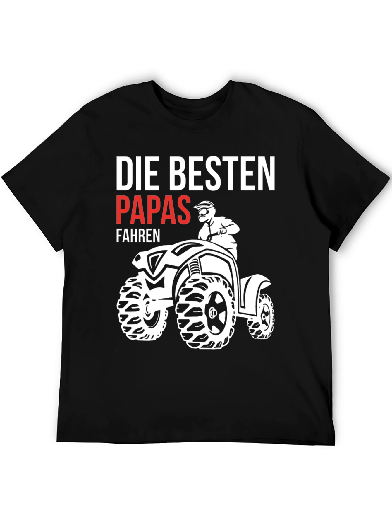 Black Best Dads ATV T-Shirt view 5