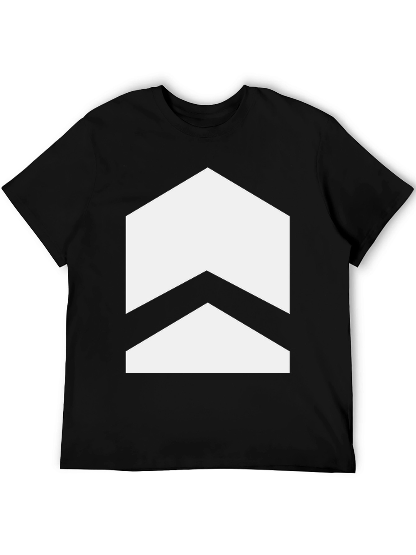 Black Chevron Graphic Tee - Stylish Arrow Design view 5