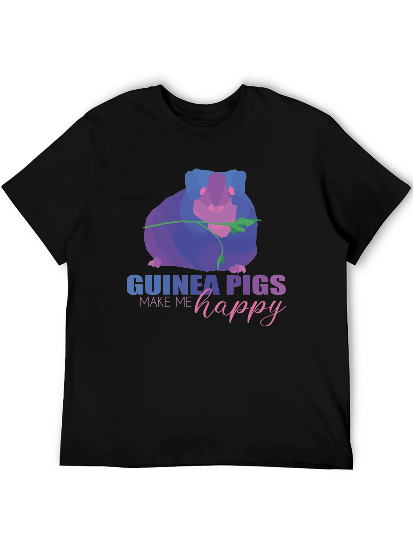 Black Guinea Pig Graphic Tee - Make Me Happy view 5
