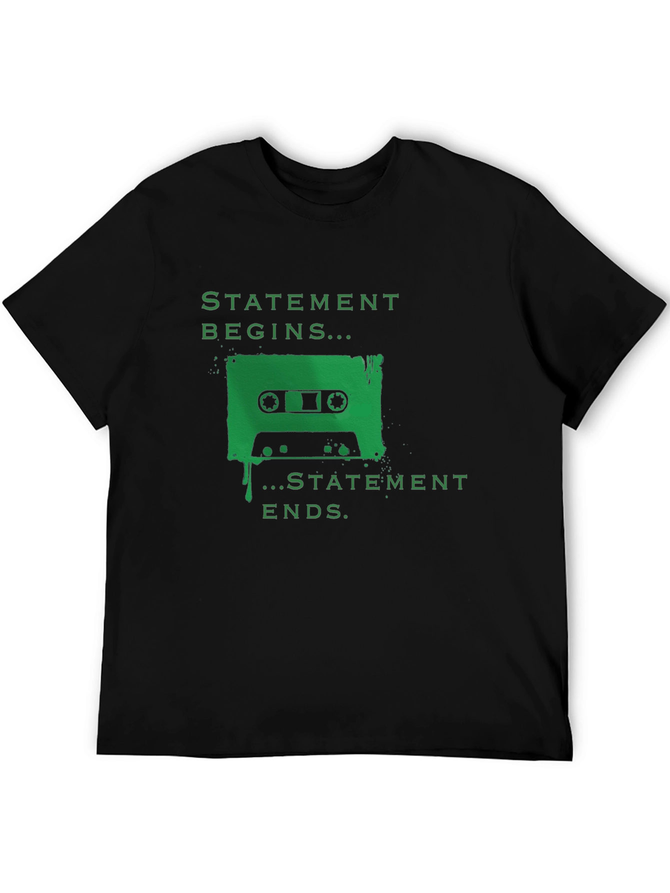 Black Statement Begins Graphic Tee view 5
