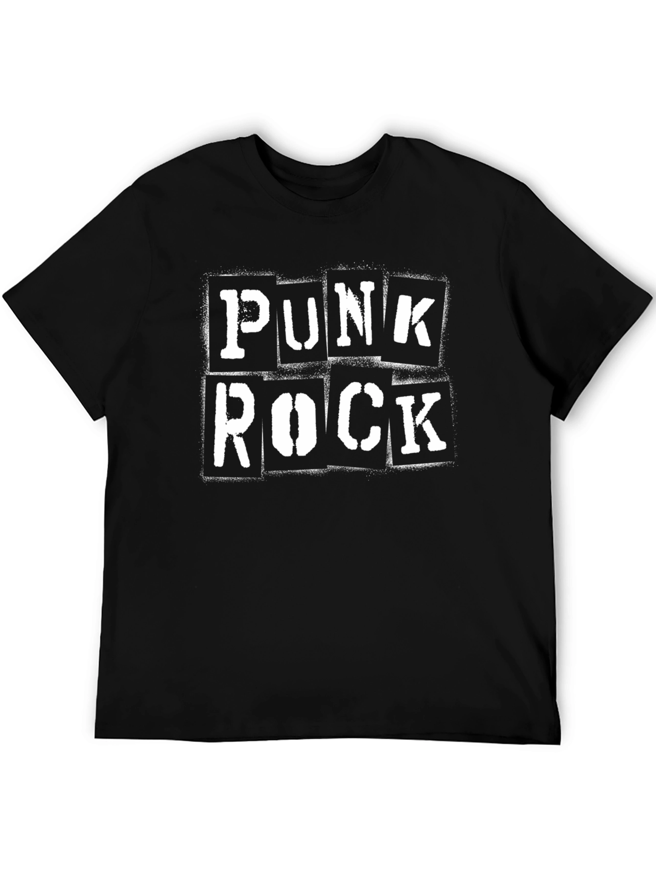 Black Punk Rock Graphic T-Shirt - Classic Style view 5