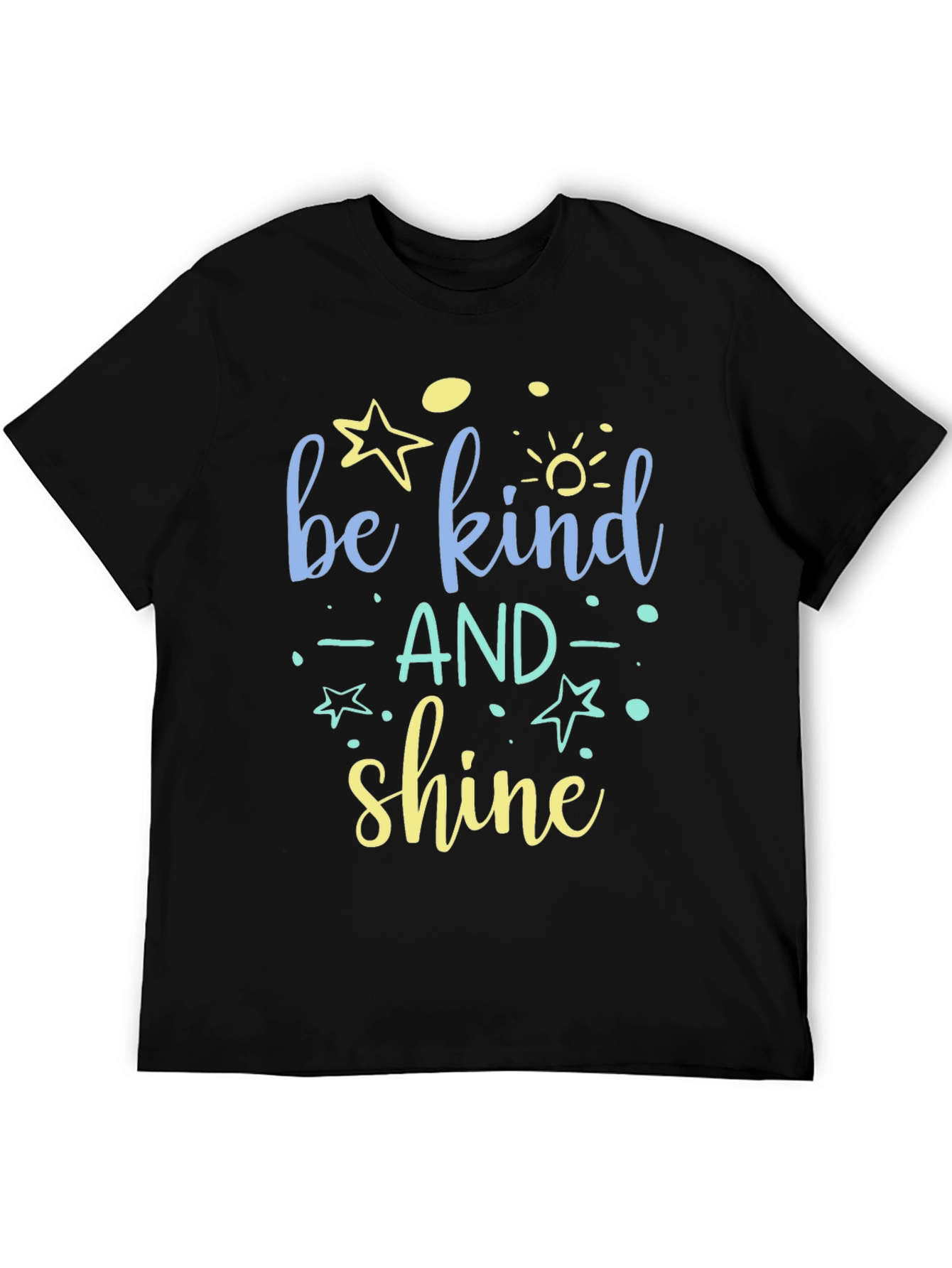 Black Be Kind And Shine Graphic Tee view 5