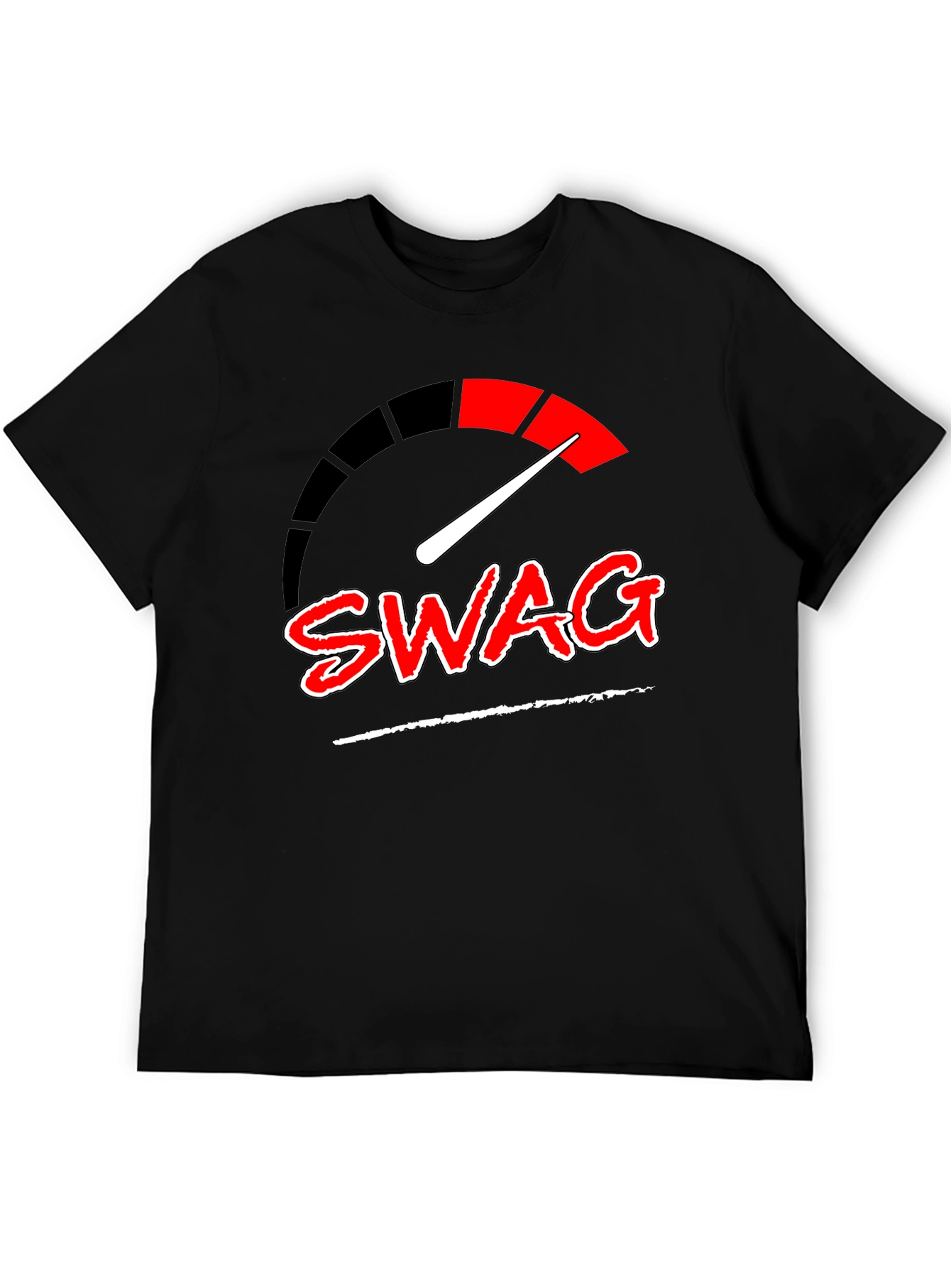 Black Swag Meter Graphic Tee - Cool Streetwear view 5