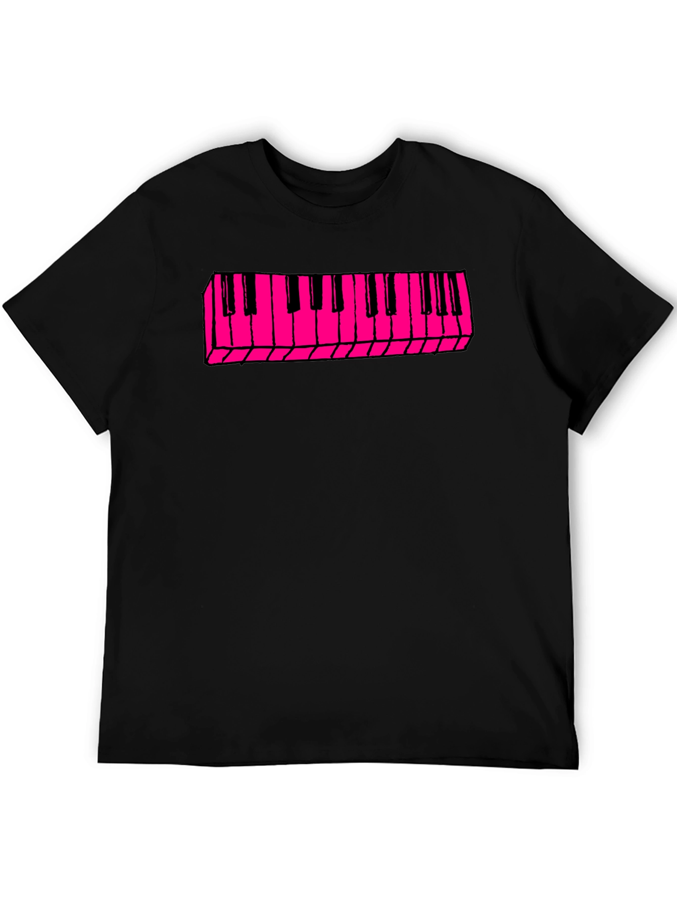 Black Keyboard T-Shirt - Retro Style view 5