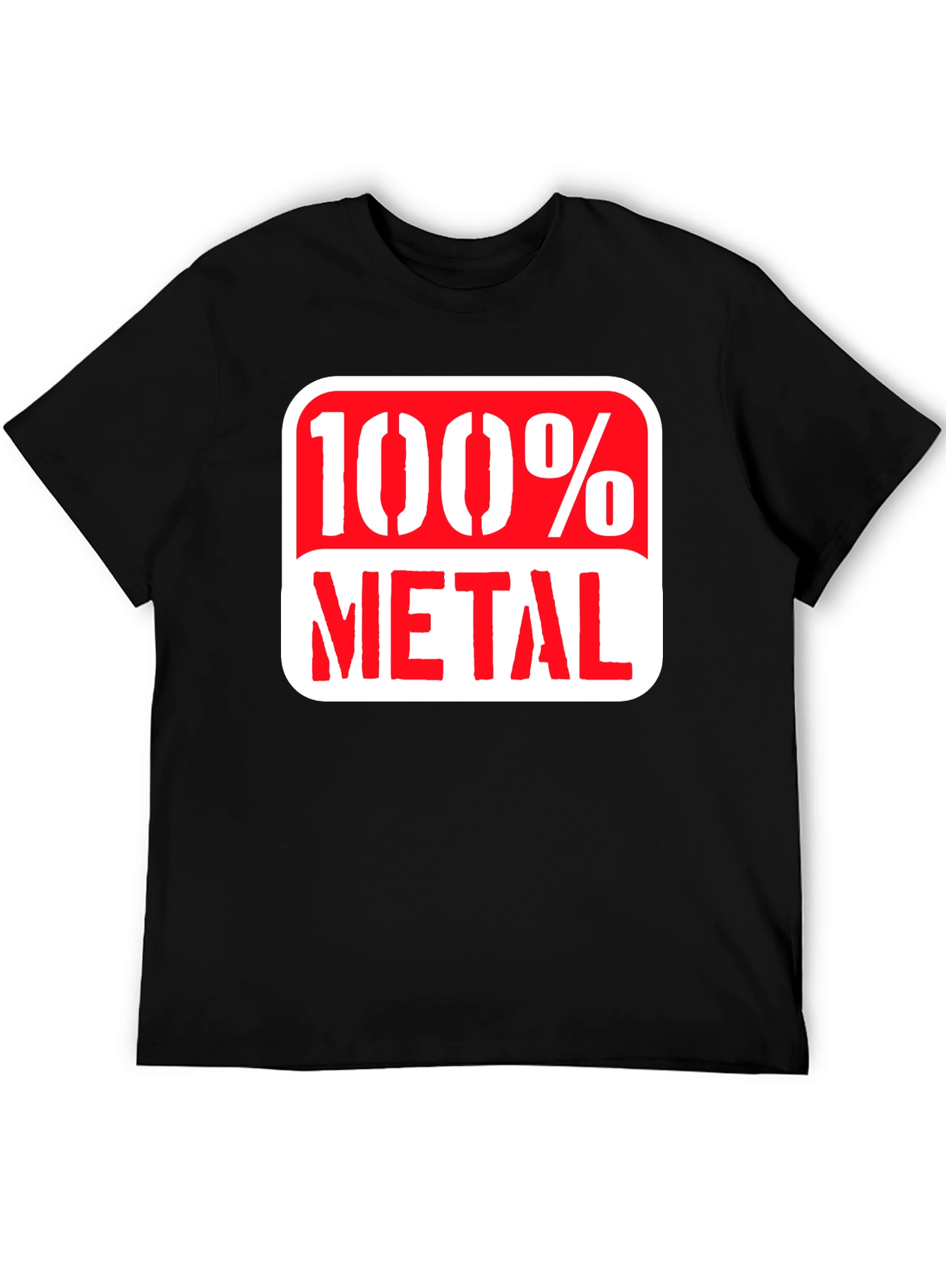 Black 100% Metal Graphic Tee - Rocker Style view 5