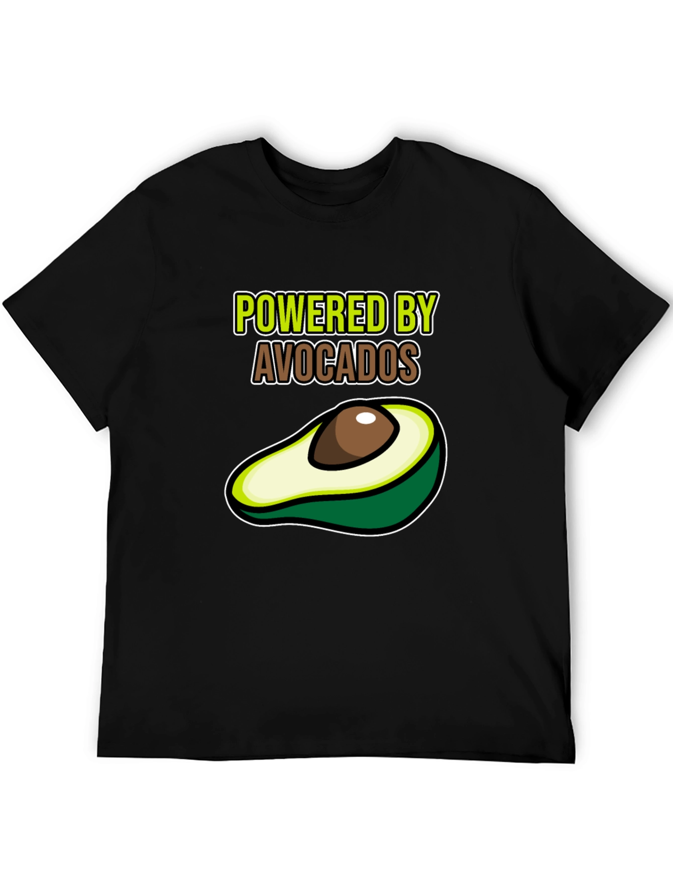Black Powered by Avocados Graphic Tee view 5