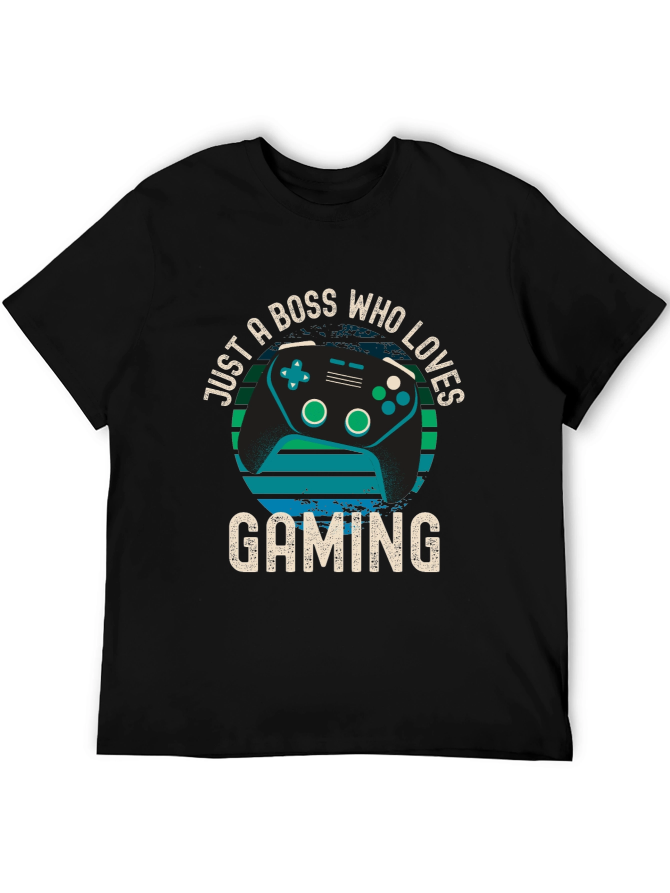 Black Boss Who Loves Gaming T-Shirt - Gamer Gift view 5