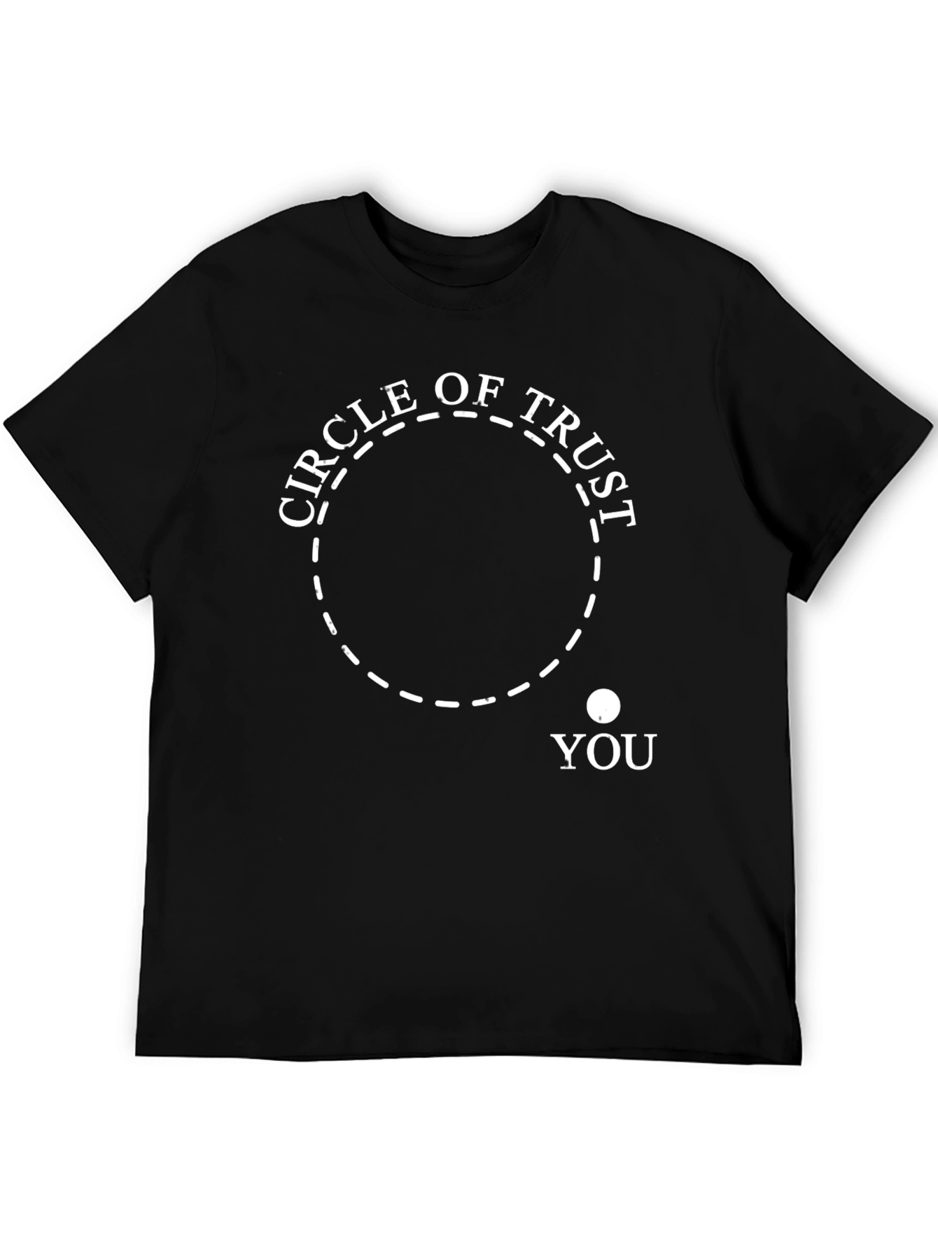 Black Circle of Trust Graphic Tee - Black view 5