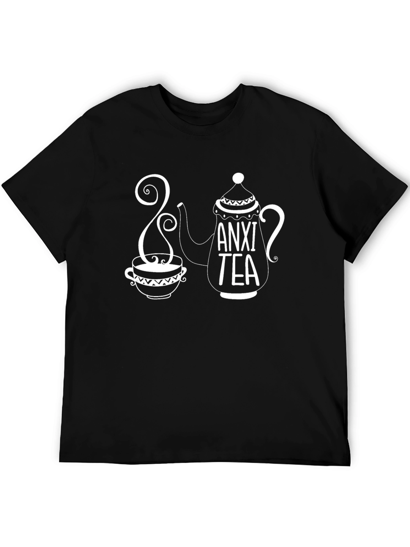 Black Anxi-TEA T-Shirt - Relax & Unwind view 5