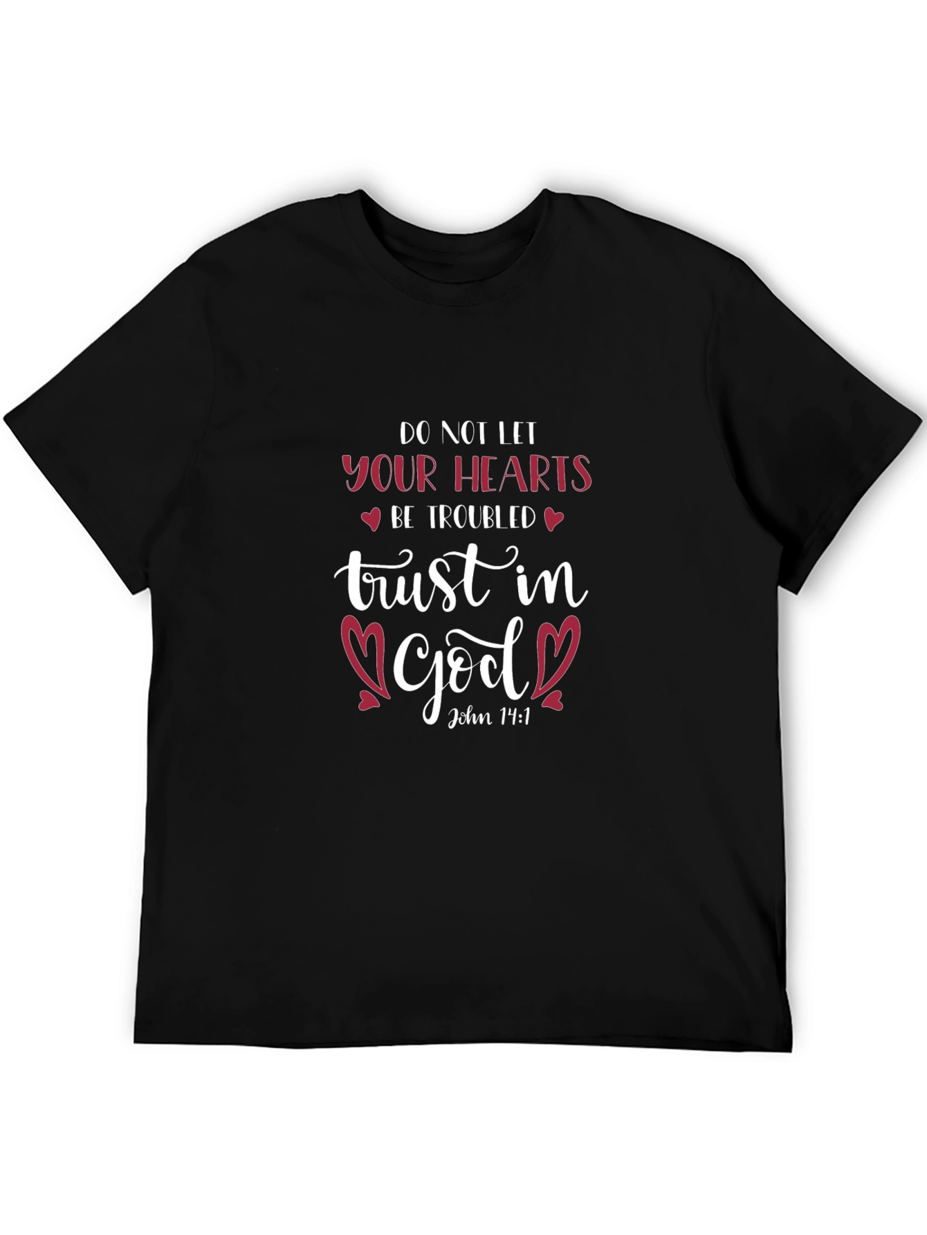 Black Faith-Based T-Shirt: Trust in God Tee view 5