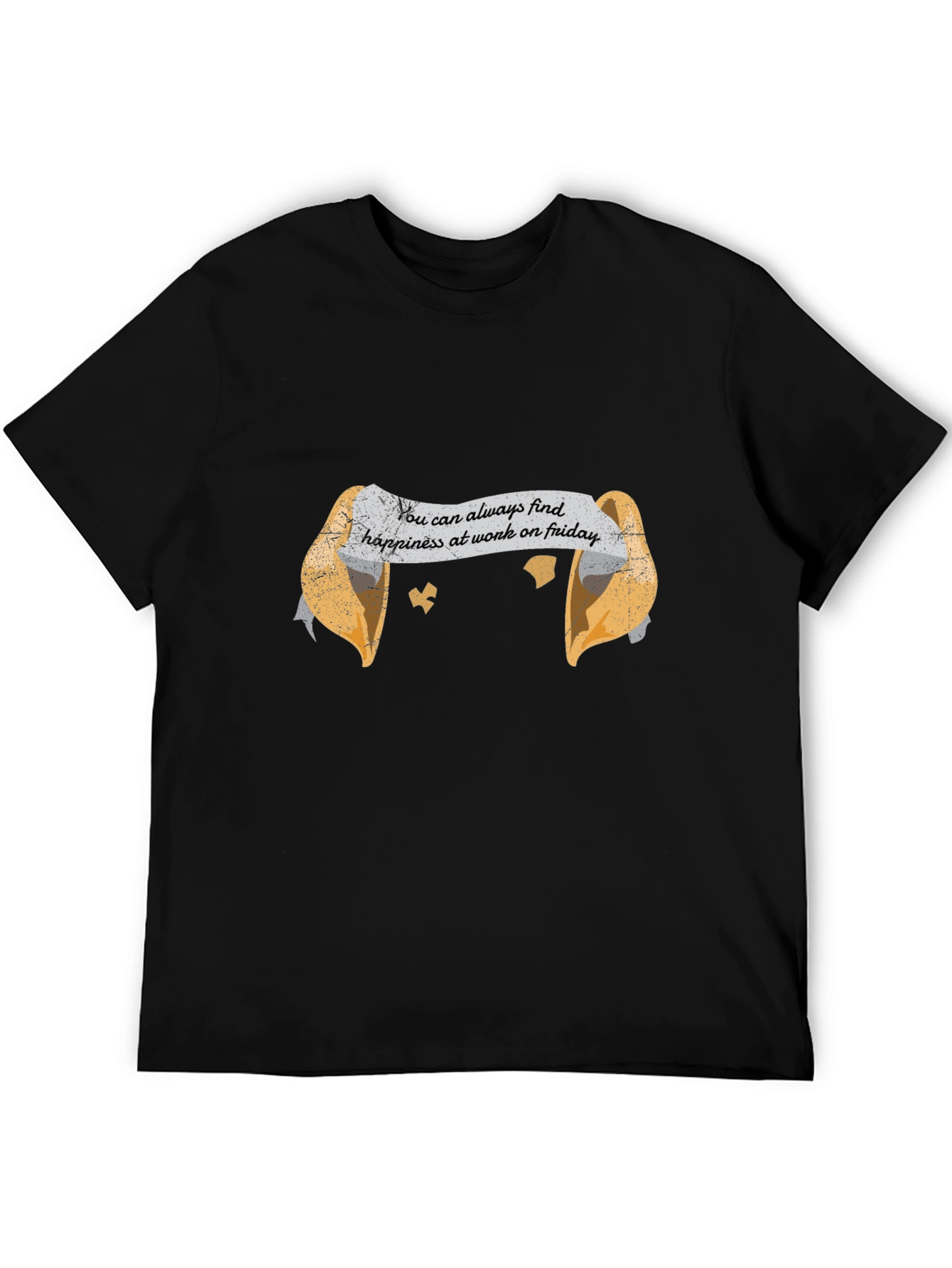 Black Fortune Cookie Friday Graphic Tee view 5