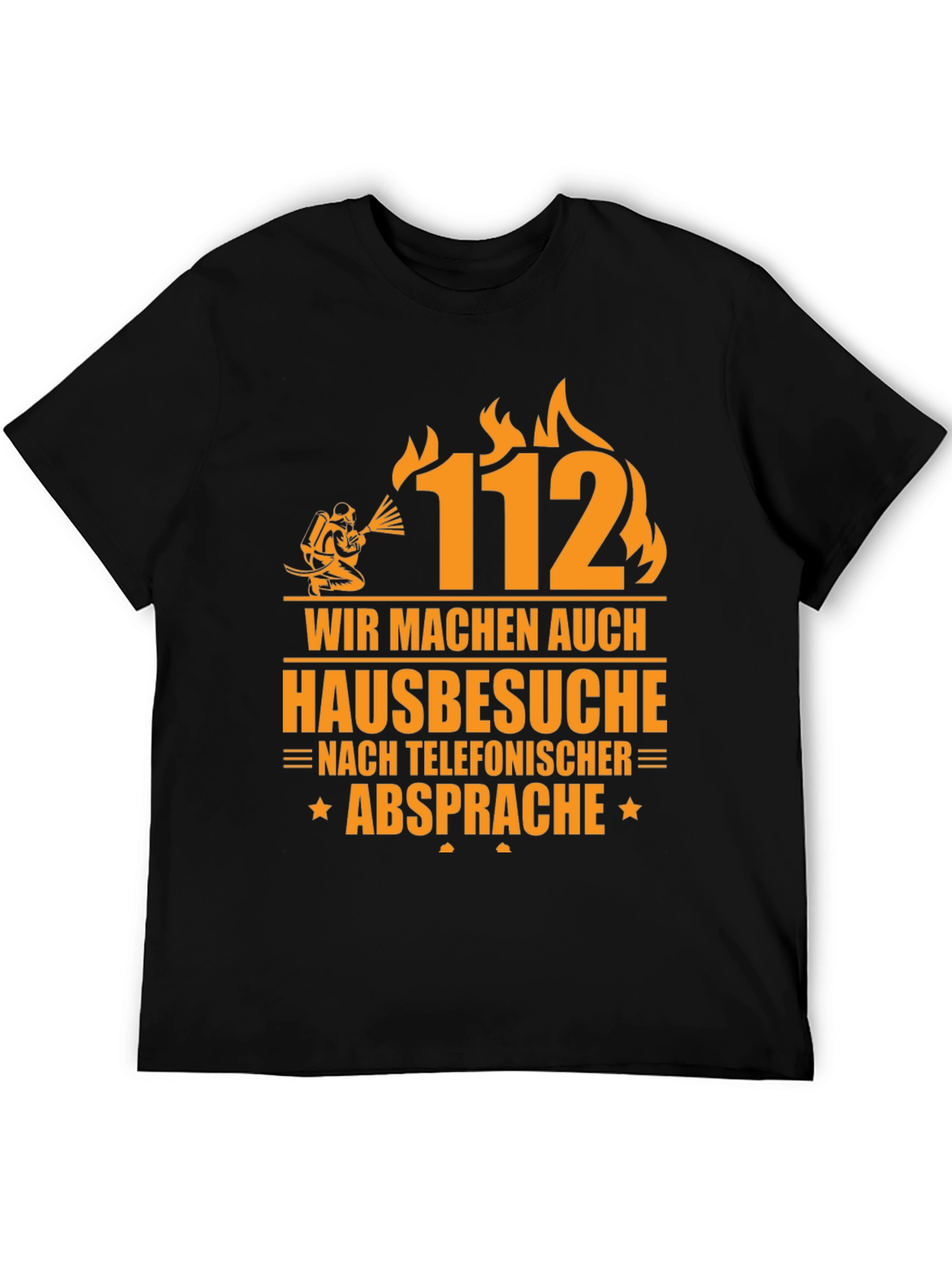 Firefighter T-Shirt - 112 Emergency Services Tee - 5