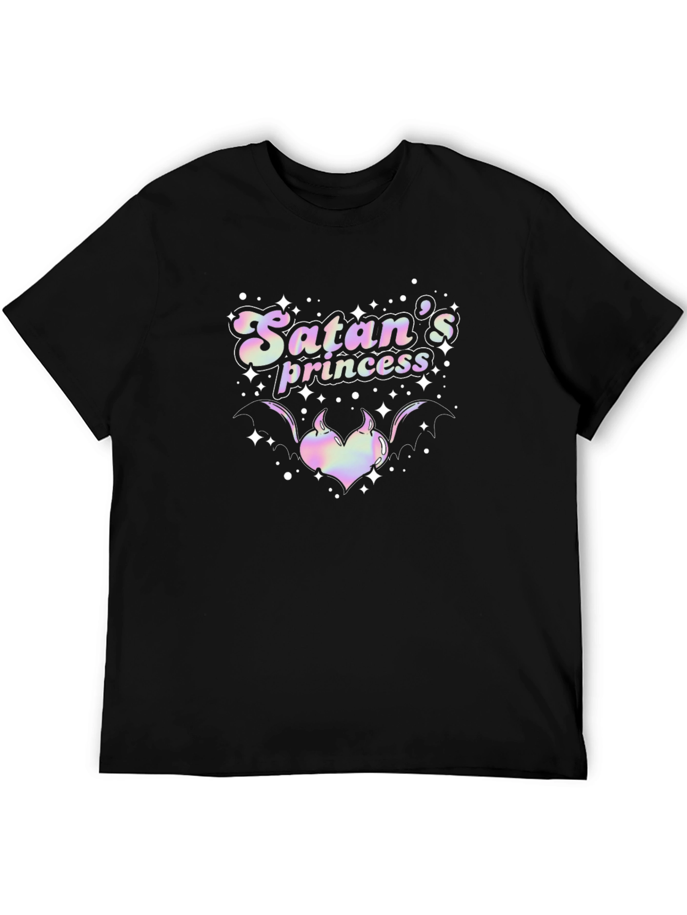 Black Satan's Princess Graphic T-Shirt - Unisex view 5