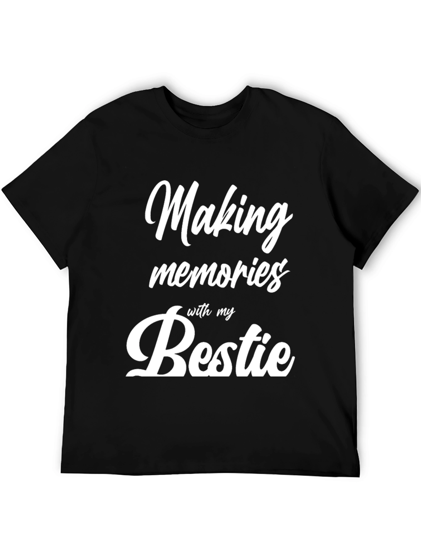 Black Making Memories with My Bestie Black T-Shirt view 5