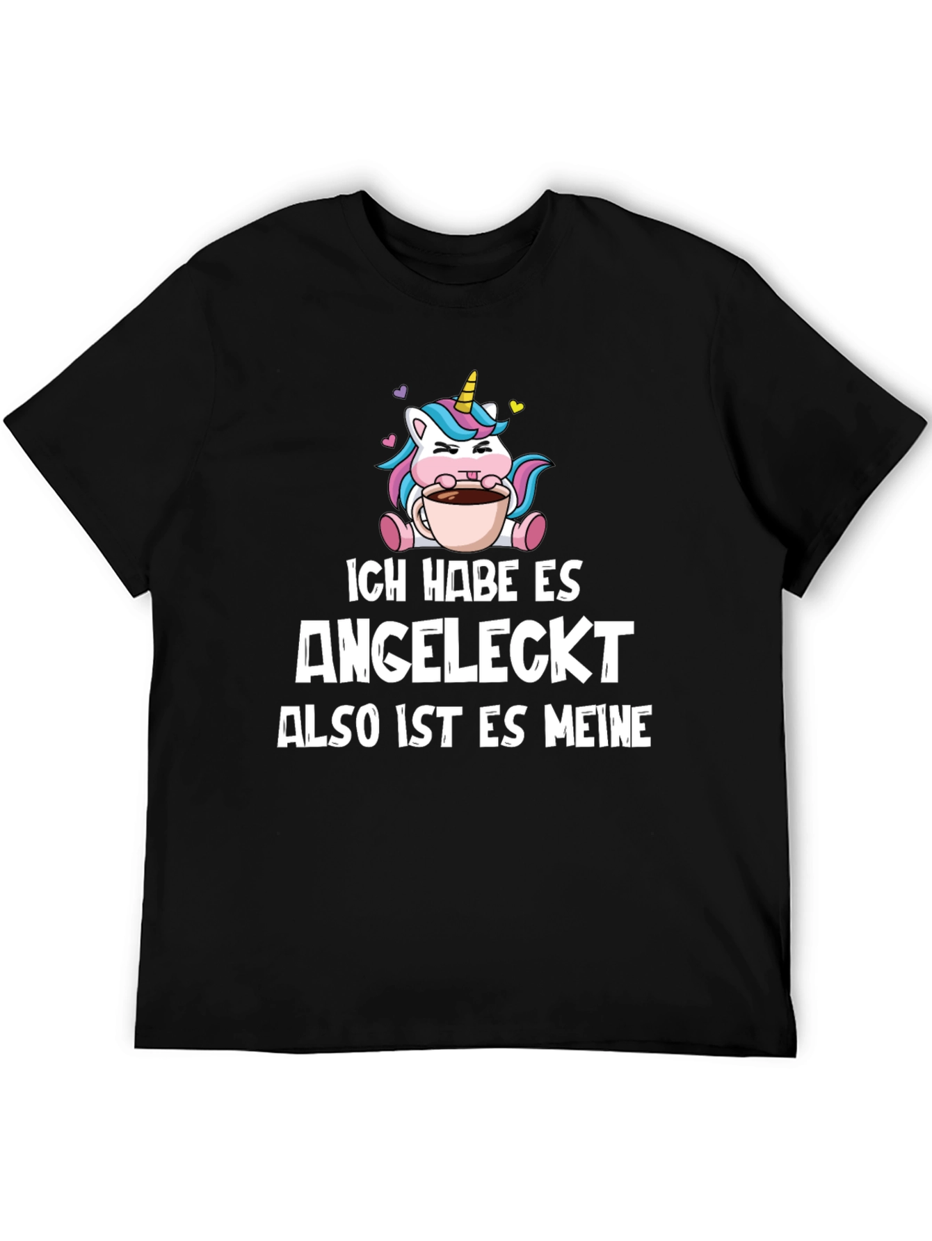Black Ich Habe Es Angeleckt T-Shirt - Unicorn Coffee view 5