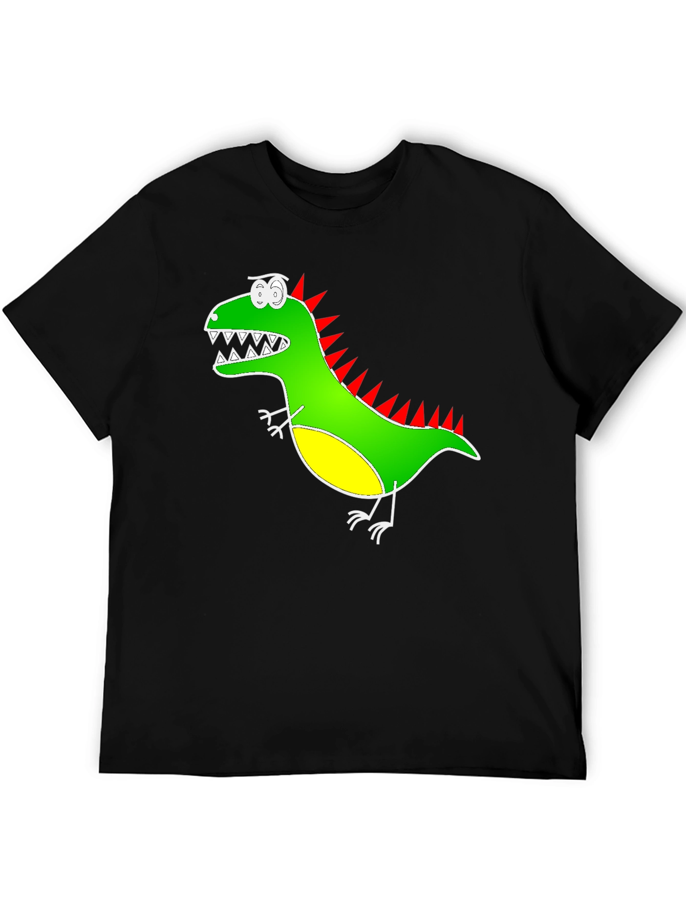 Black Dino Graphic Tee - Quirky & Fun Design view 5