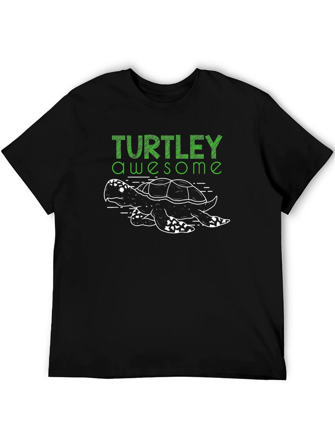Black Turtley Awesome T-Shirt - Turtle Lover Tee view 5