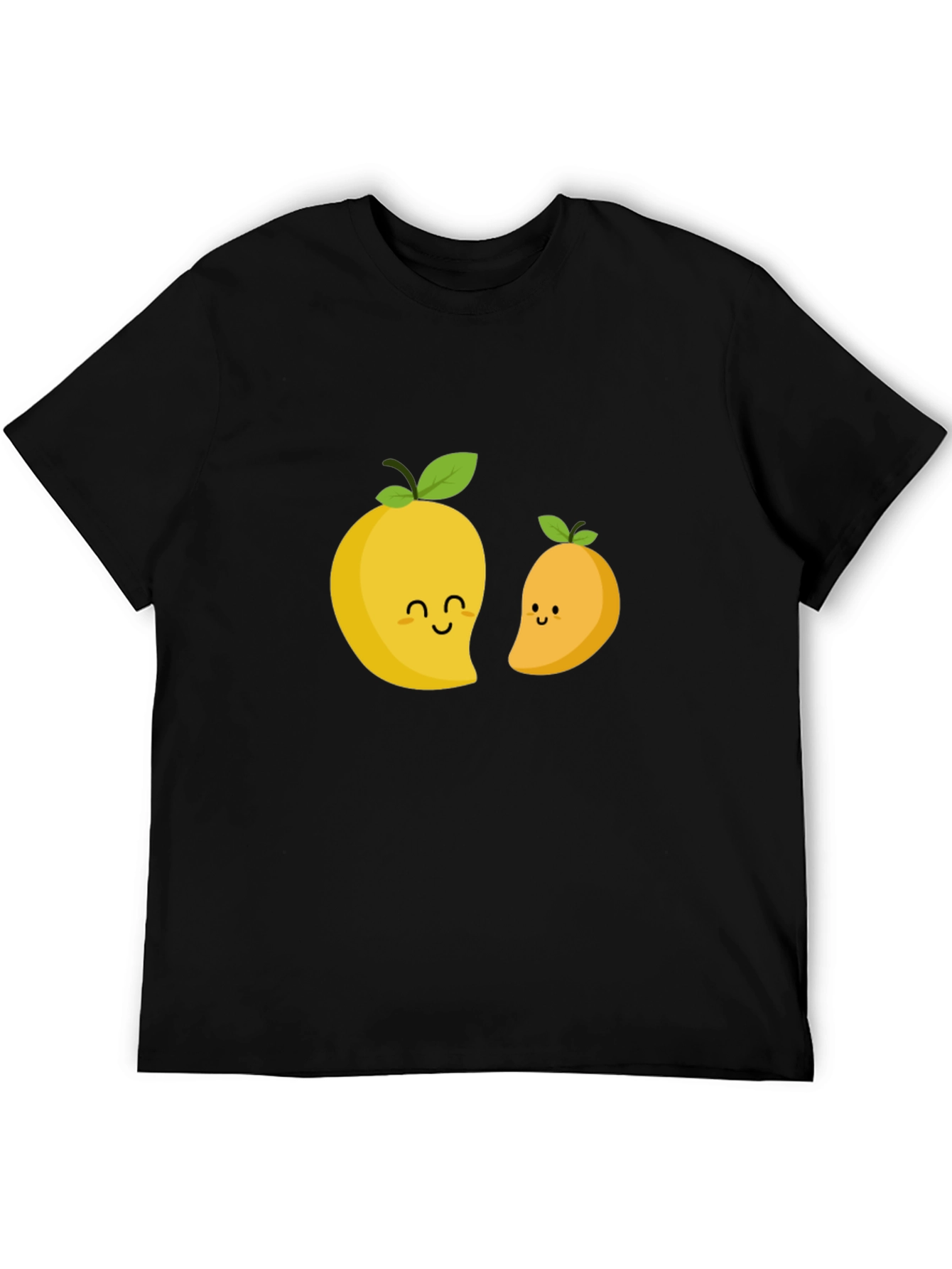 Black Cute Mango Graphic T-Shirt - Black view 5