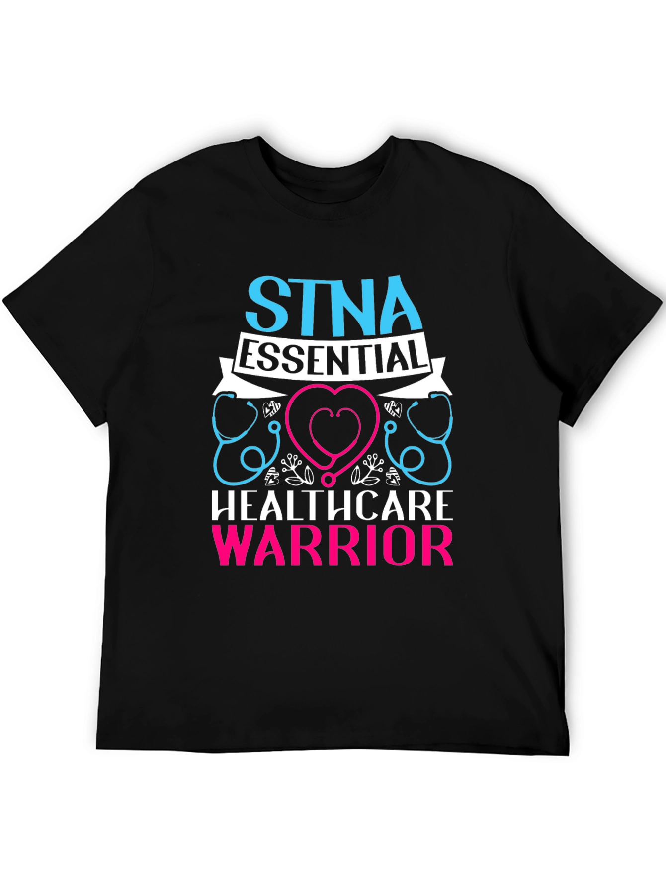Black STNA Essential Healthcare Warrior Graphic Tee view 5