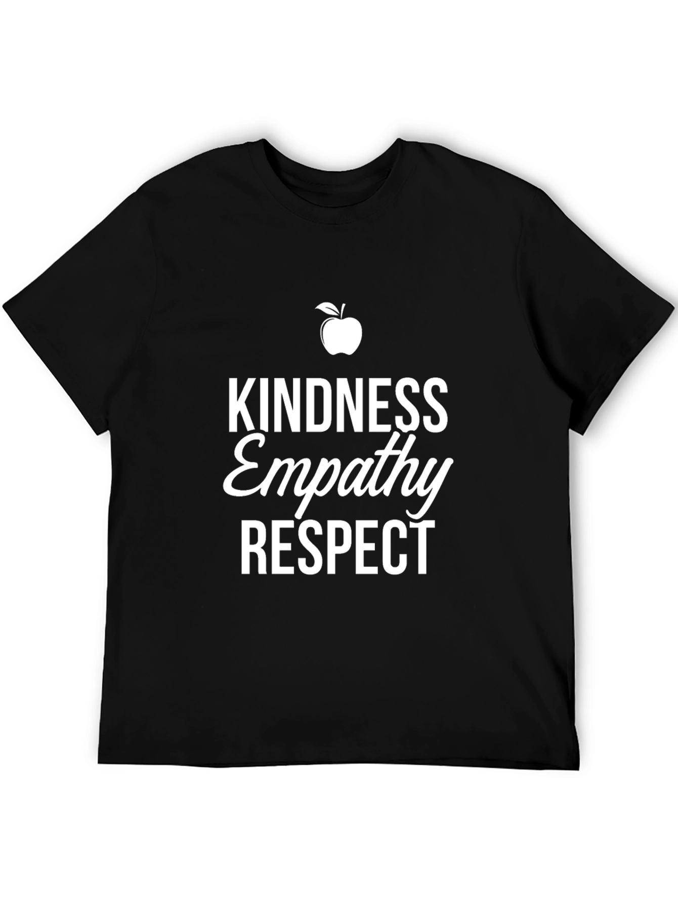 Black Kindness Empathy Respect Graphic Tee view 5