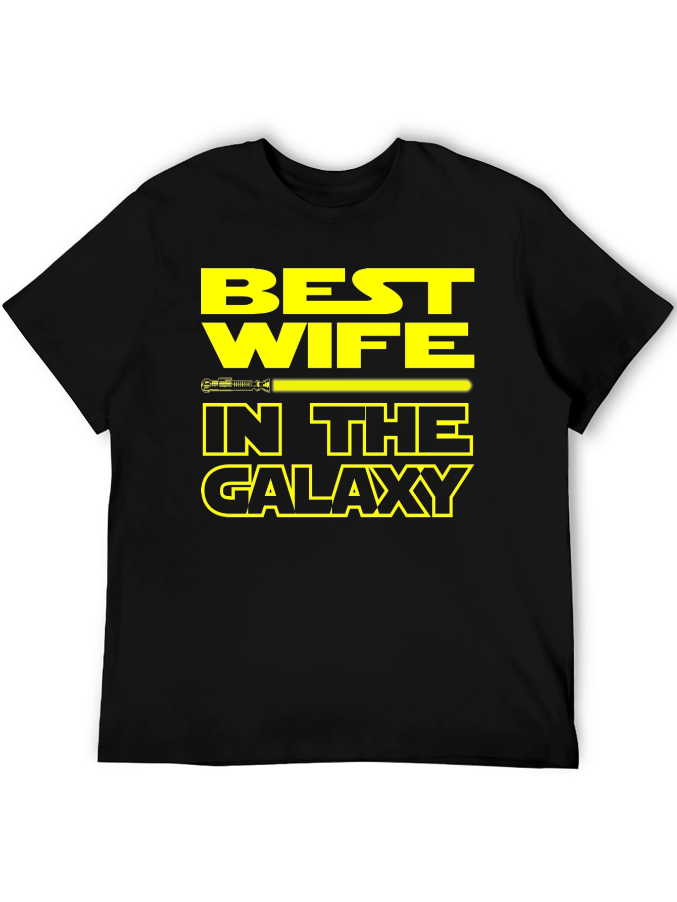 Black Best Wife in the Galaxy T-Shirt Star Wars Gift view 5