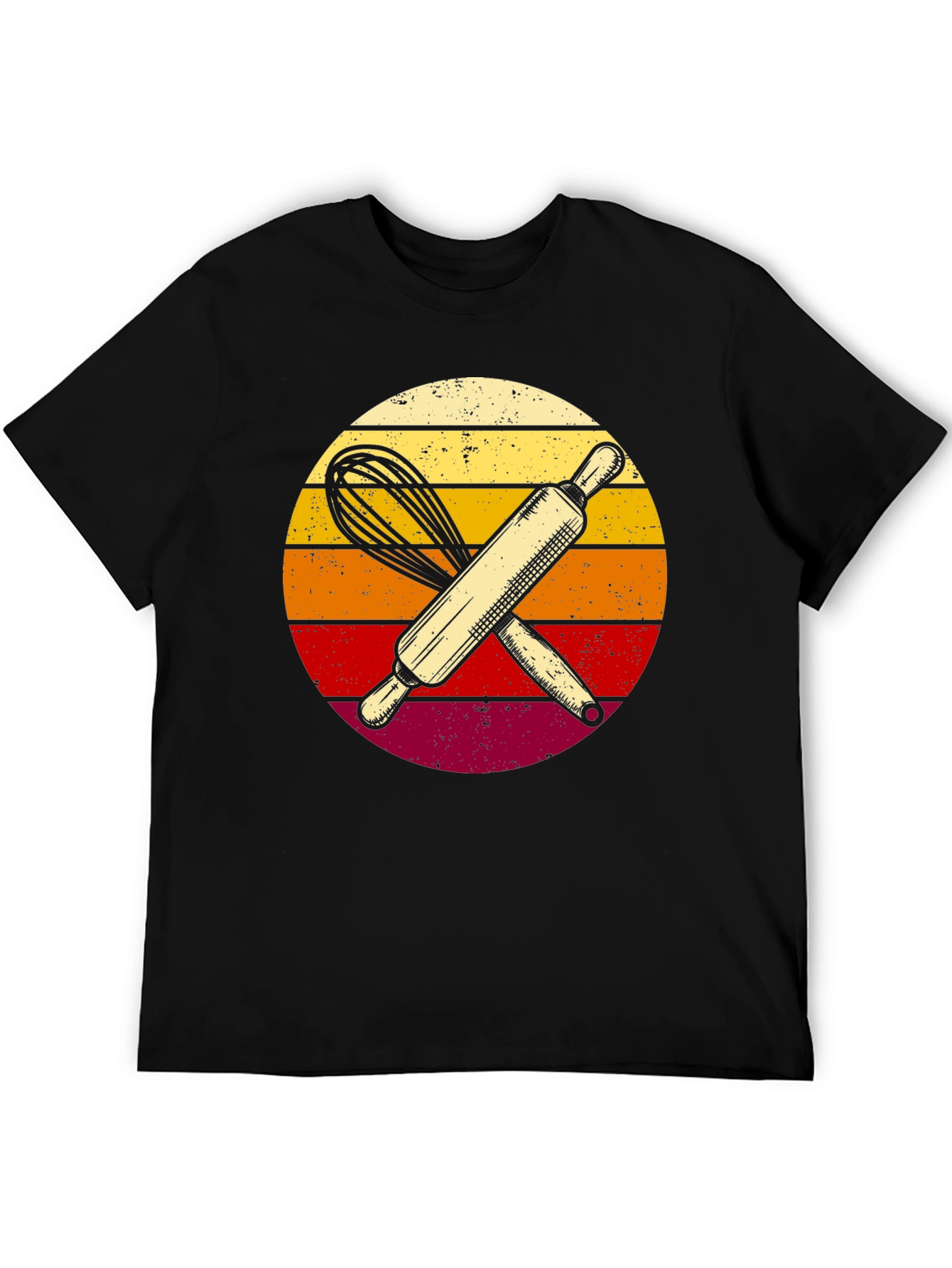 Black Baker Retro Sunset T-Shirt view 5
