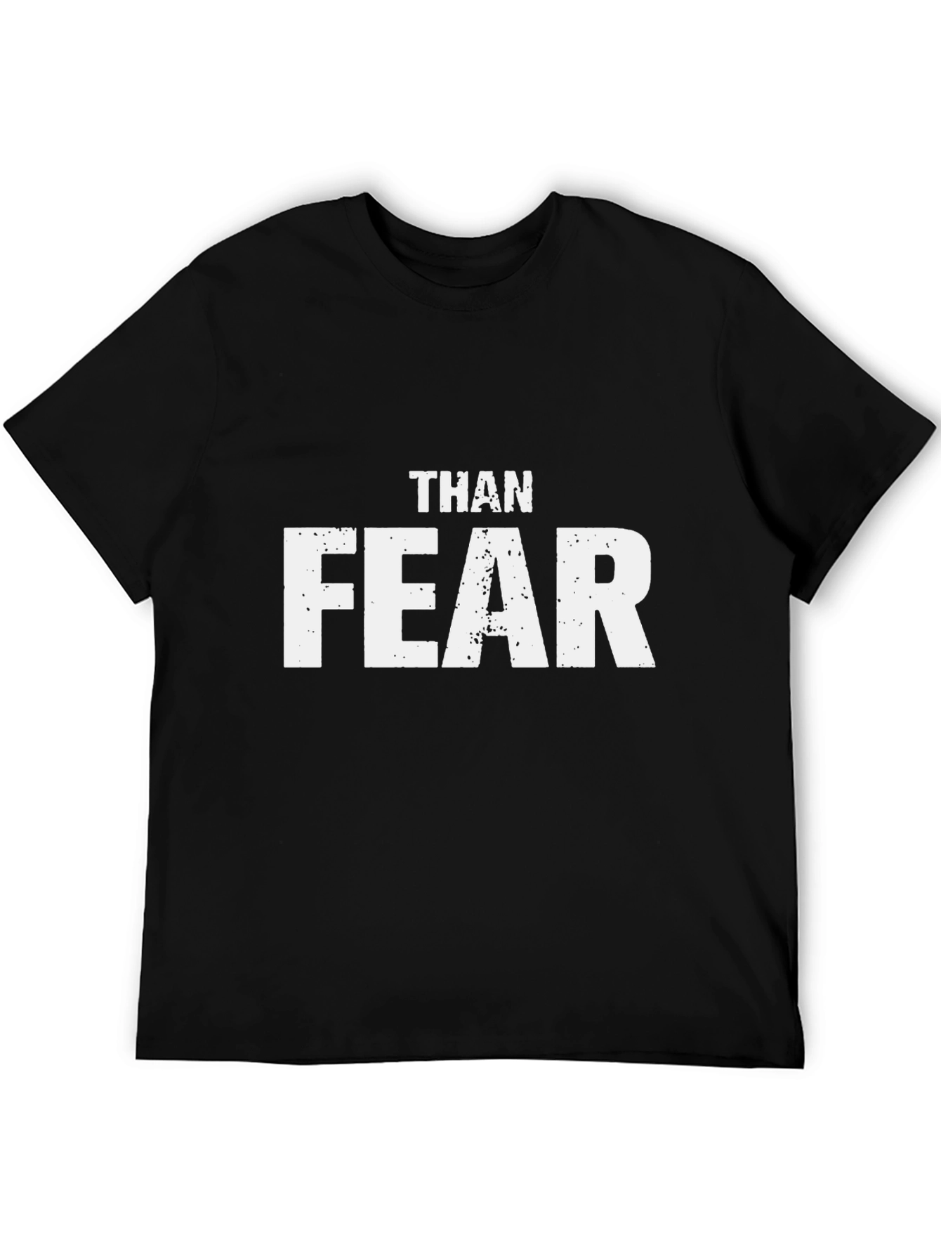 Black Than Fear Graphic Tee - Motivational T-Shirt view 5
