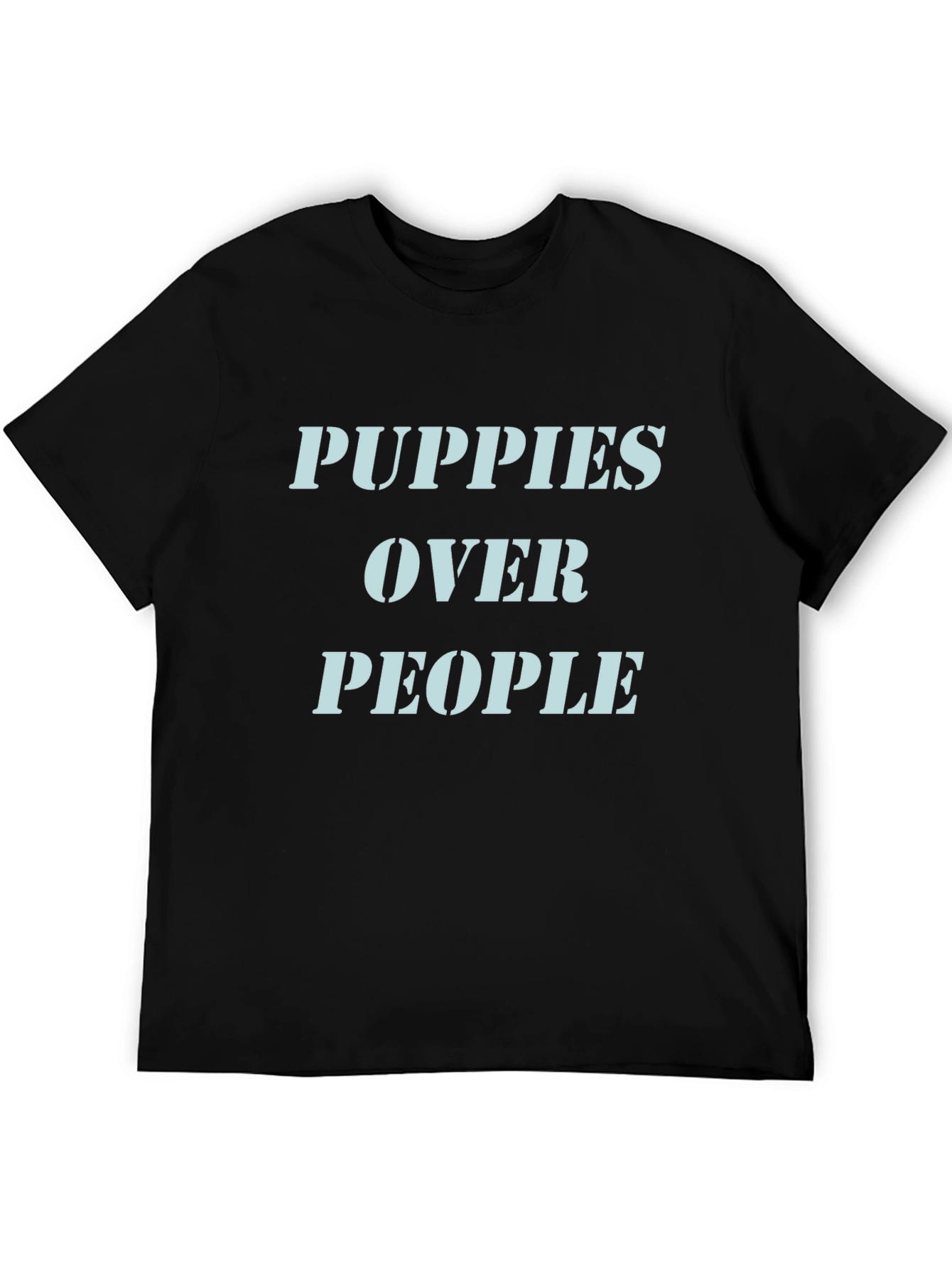 Black Puppies Over People Graphic T-Shirt view 5