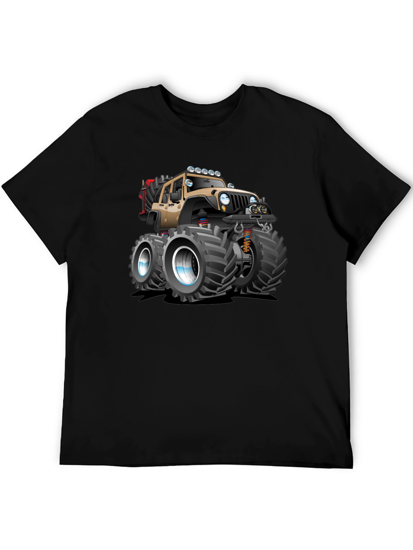 Black Monster Truck Graphic Tee - Off-Road Style view 5