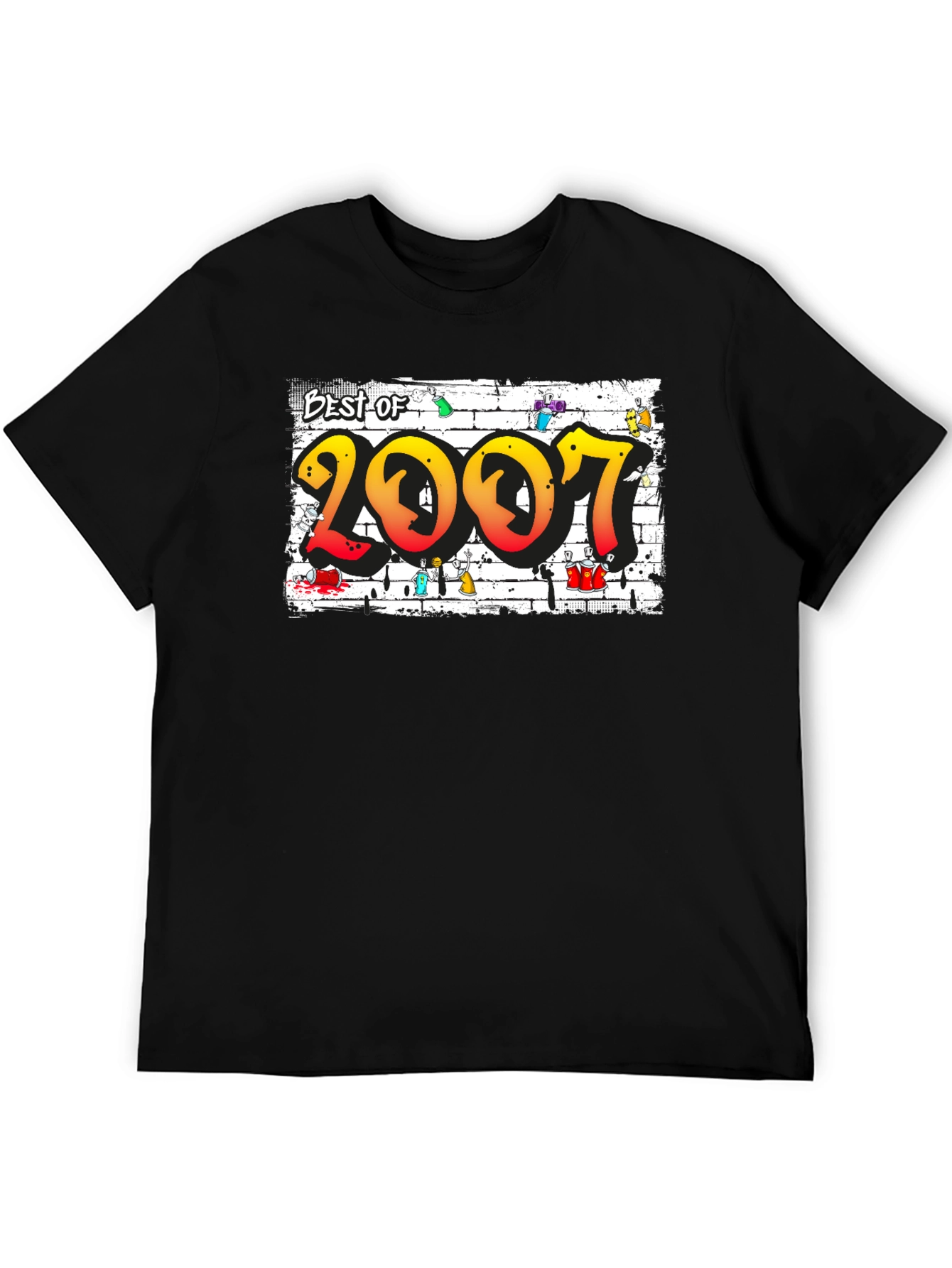 Black Best of 2007 Graffiti T-Shirt view 5