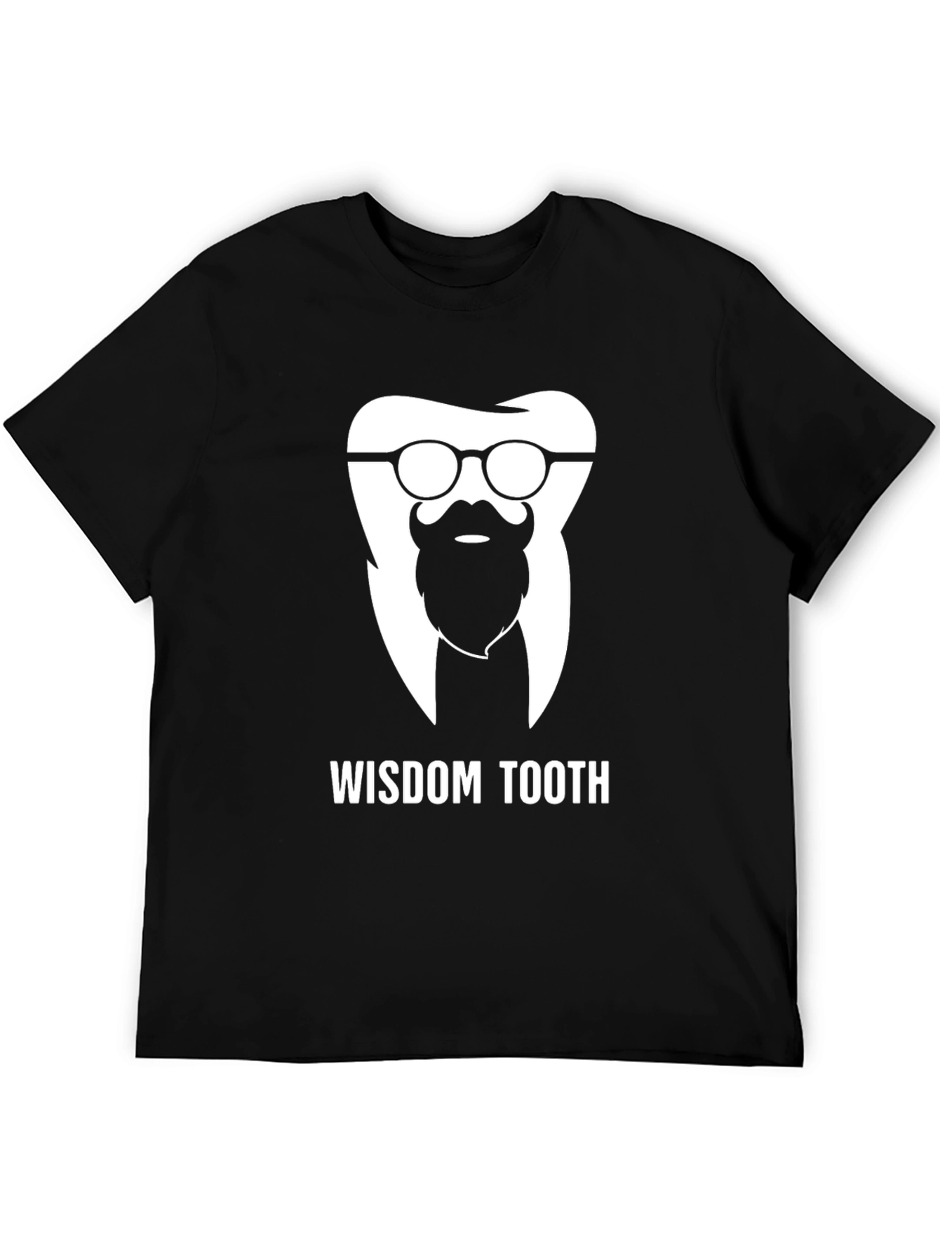 Black Wisdom Tooth Graphic Tee - Funny Dentist T-Shirt view 5