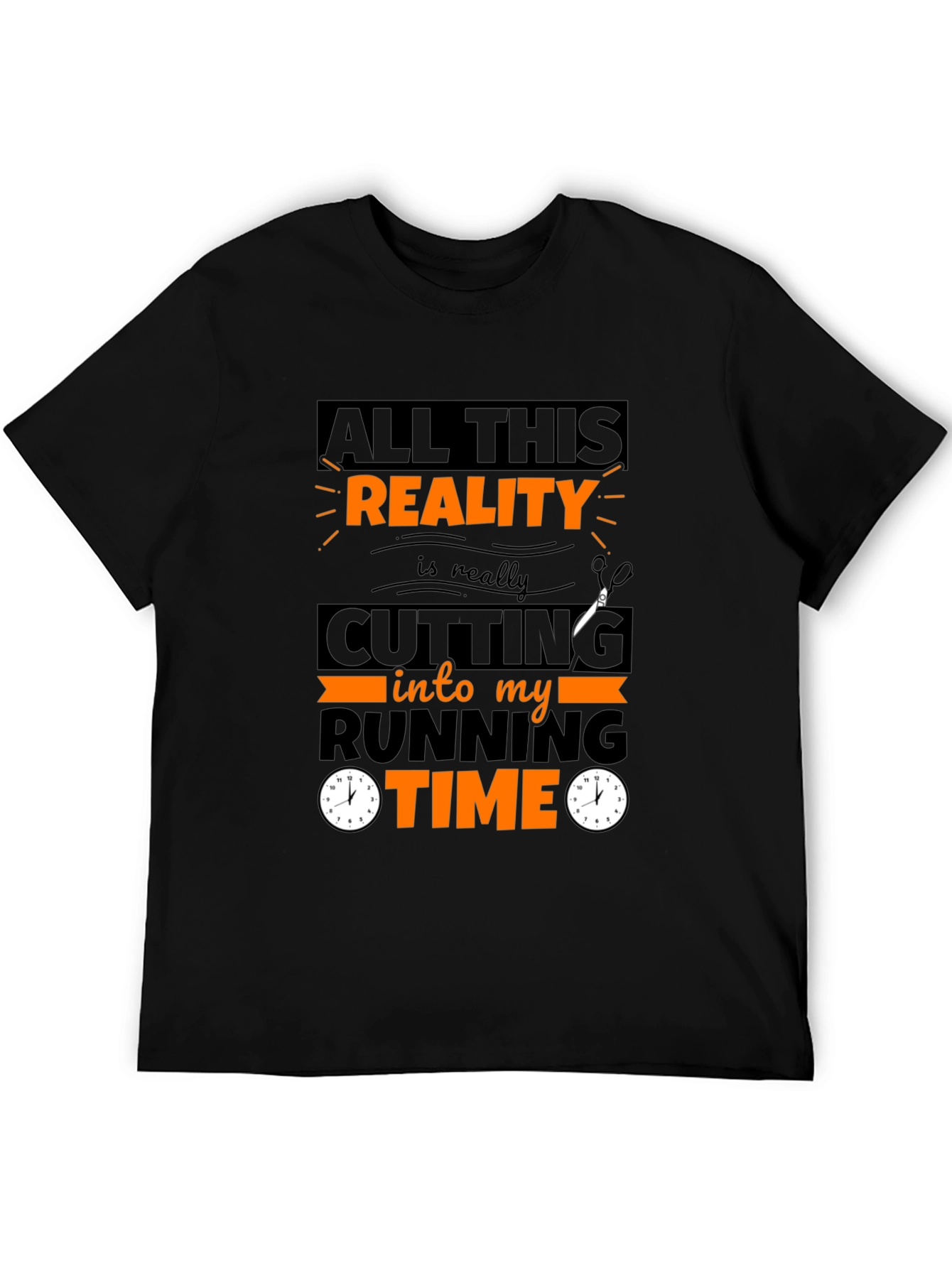 Black Reality Cutting Into My Running Time T-Shirt view 5