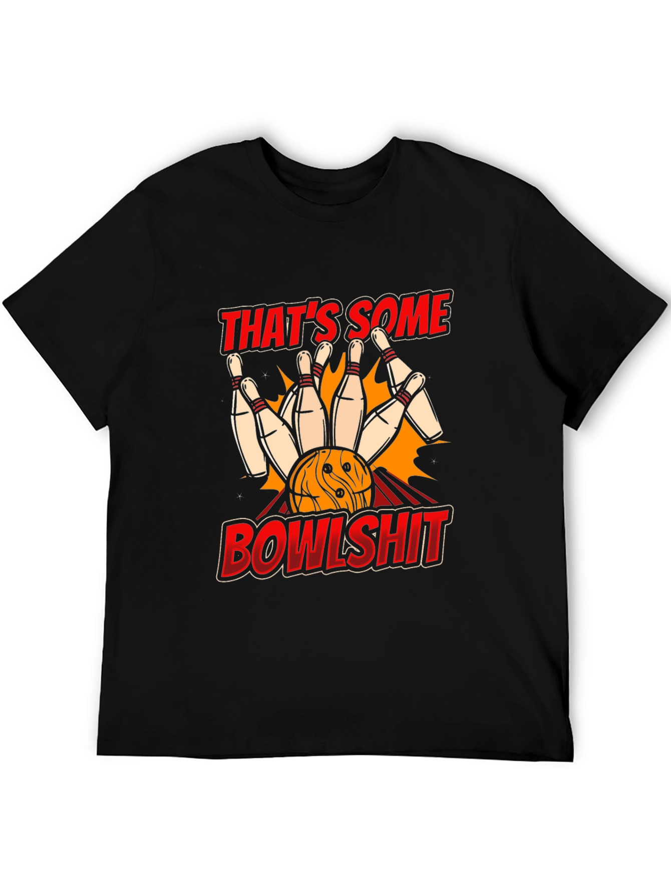 Black That's Some Bowlshit T-Shirt view 5