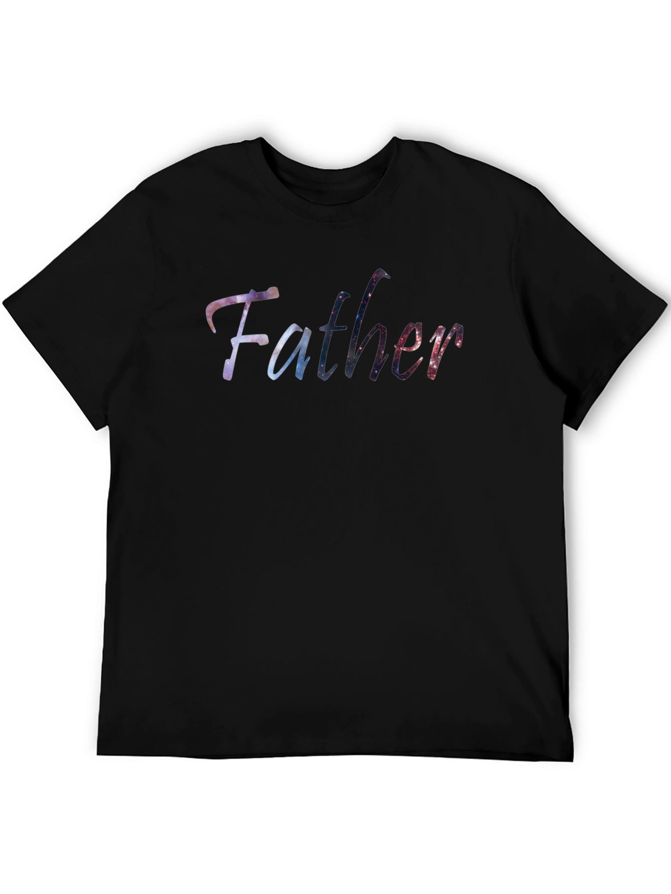 Black Galaxy Father Black T-Shirt view 5