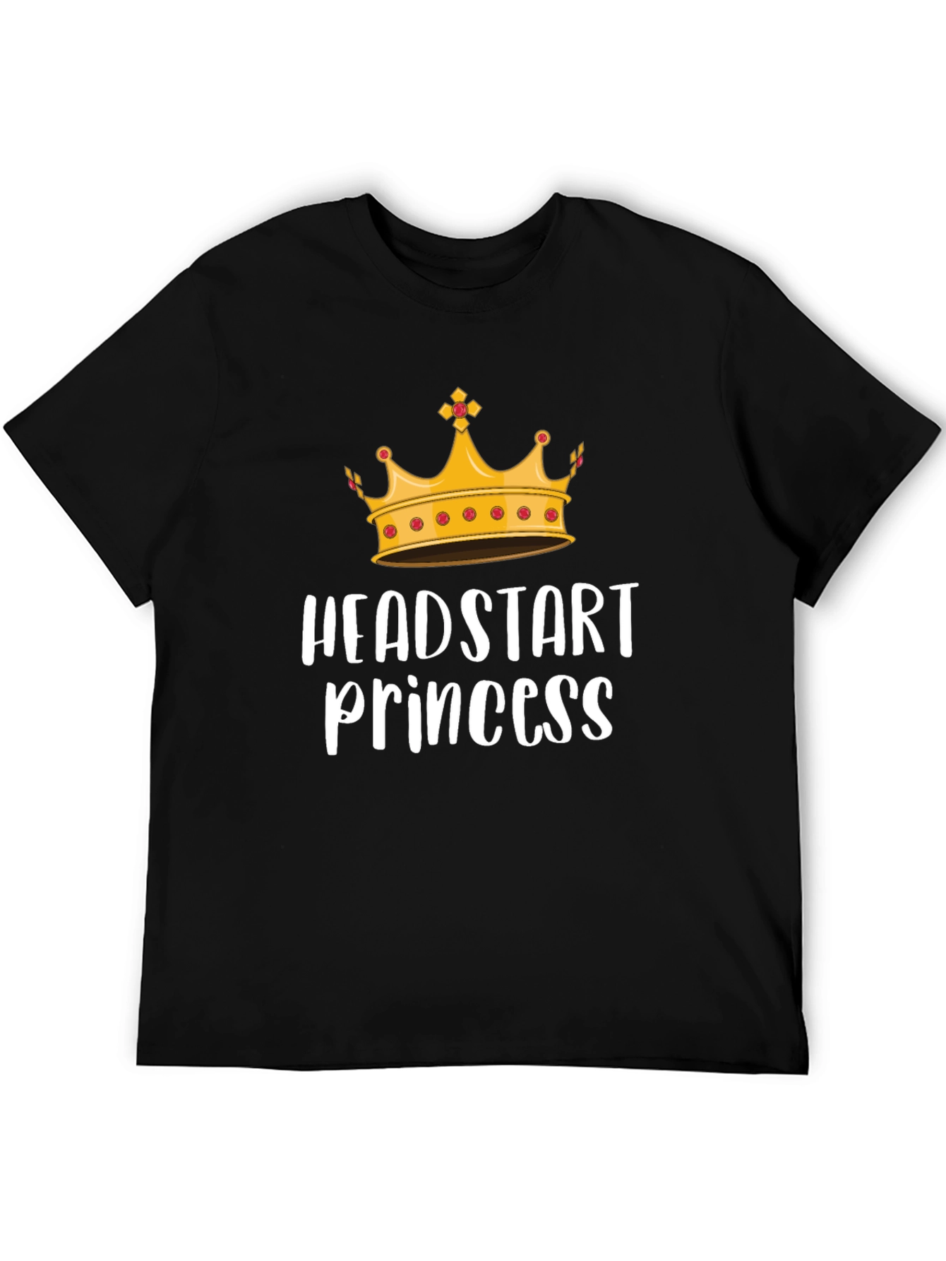 Black Headstart Princess Graphic Tee - Black Cotton T-Shirt view 5