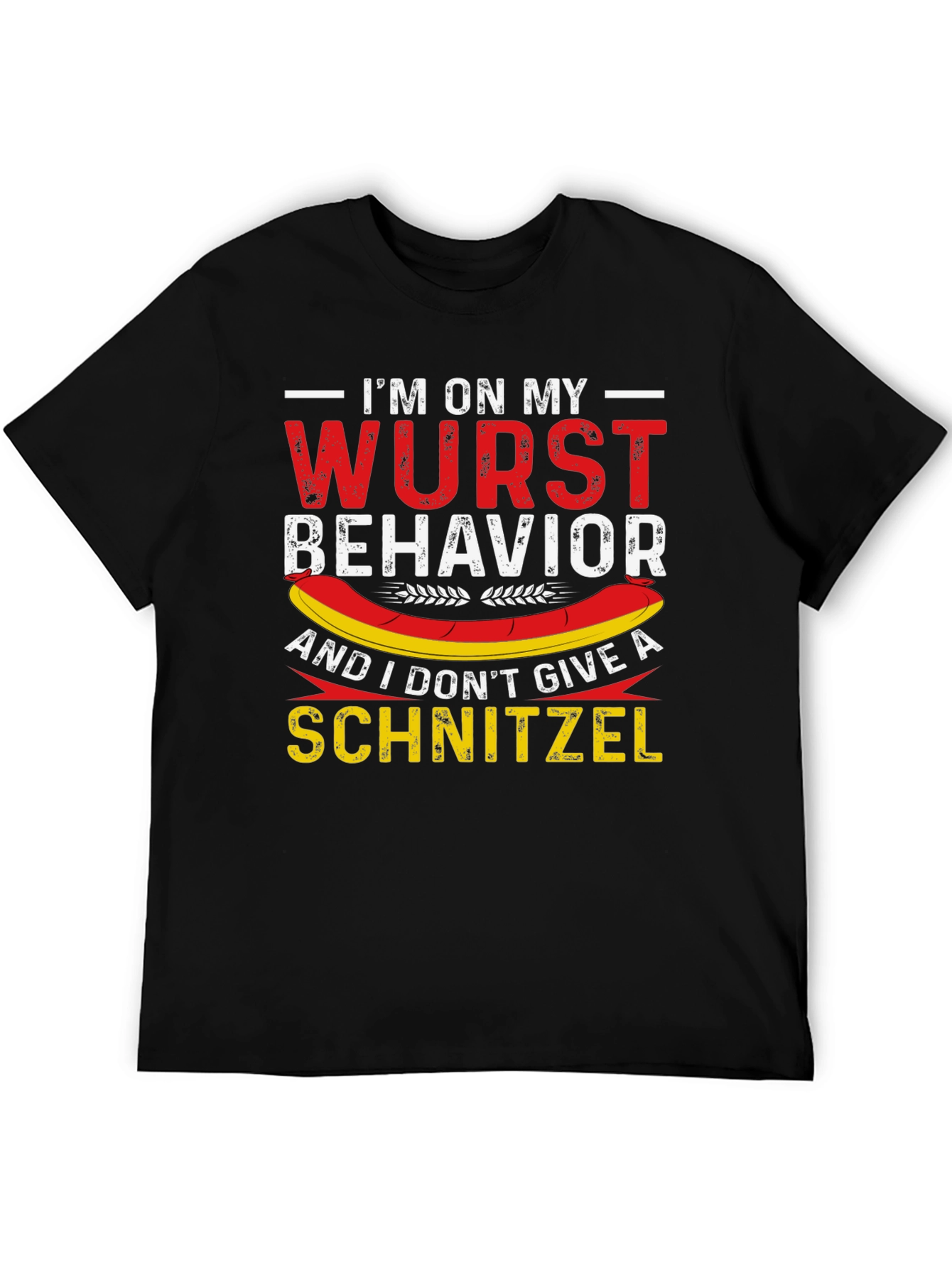 Black Wurst Behavior Funny German T-Shirt view 5