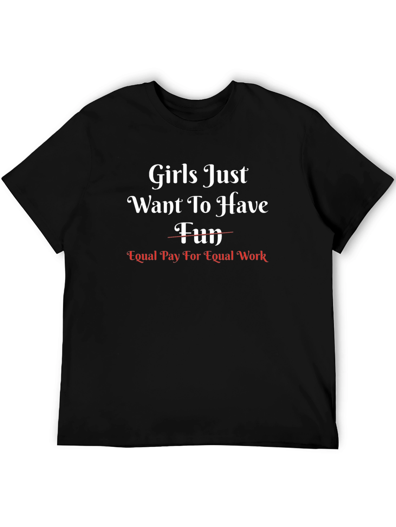 Black Feminist Statement T-Shirt Equal Pay For Equal Work view 5