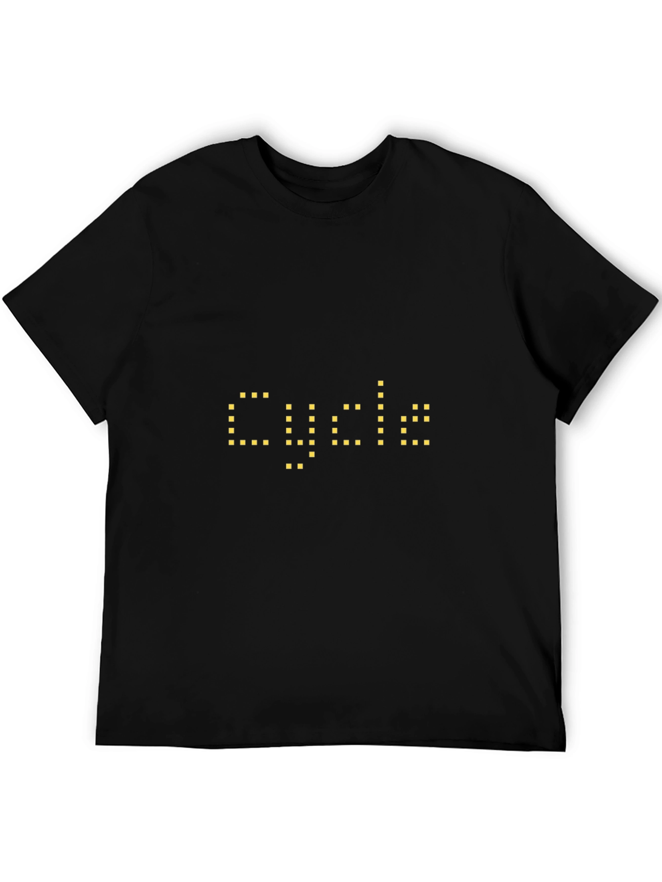 Black Pixel Cycle Graphic Tee - Black T-Shirt view 5