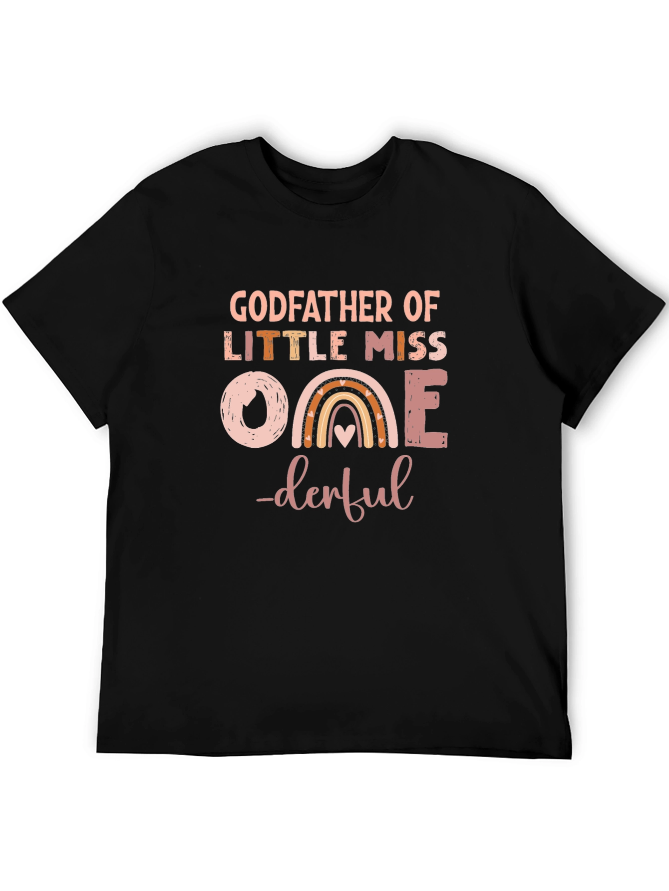 Black Godfather of Little Miss One-derful T-Shirt view 5