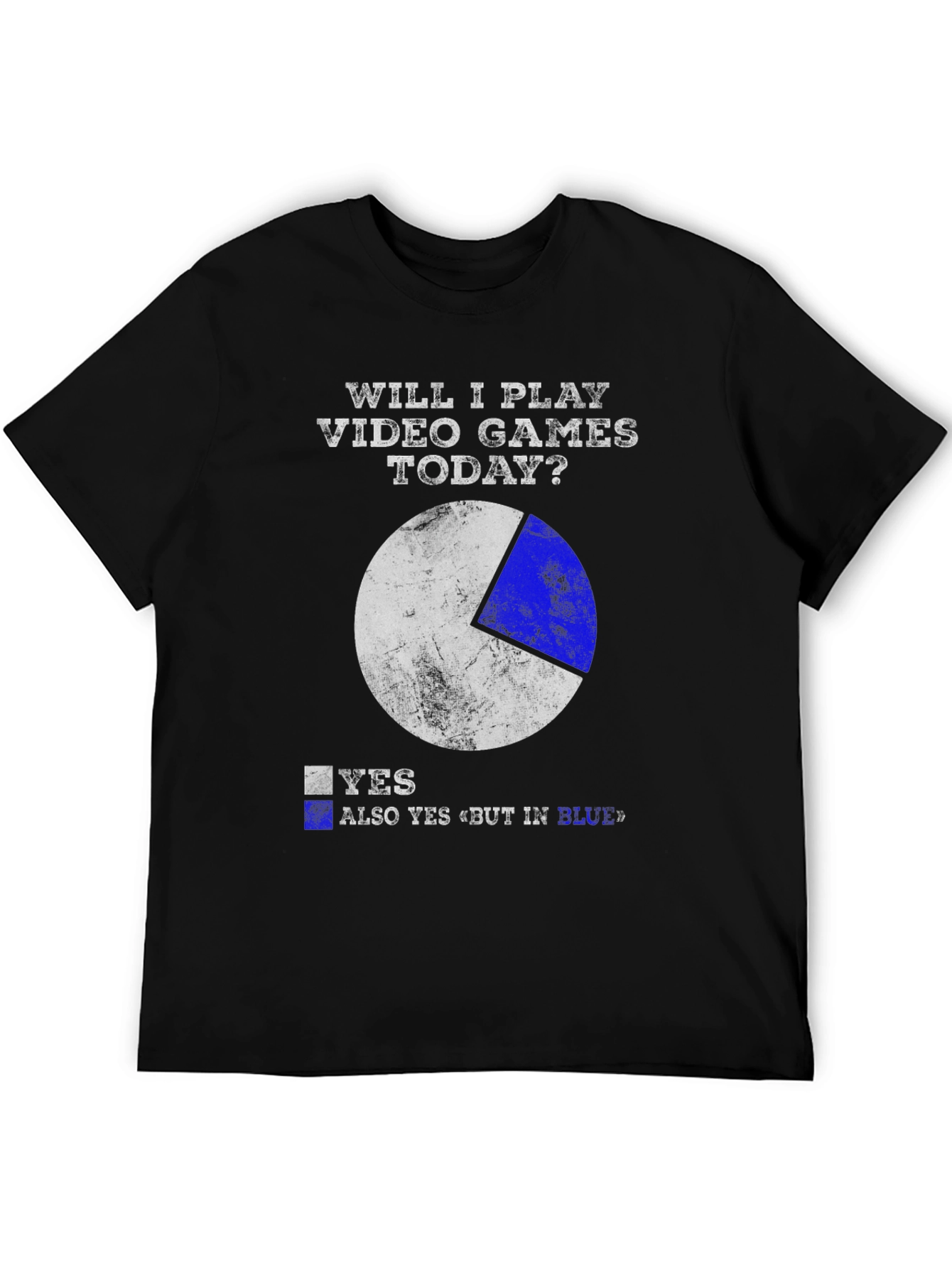 Black Funny Gamer T-Shirt - Will I Play Video Games Today? view 5