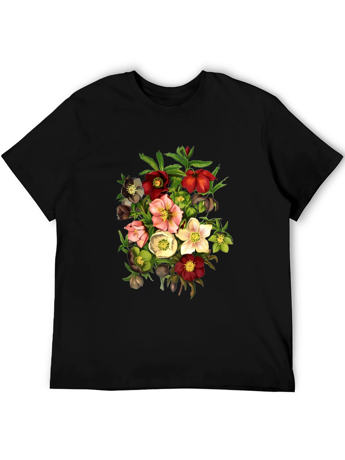 Floral Bouquet Graphic T-Shirt - Vintage Style - 5