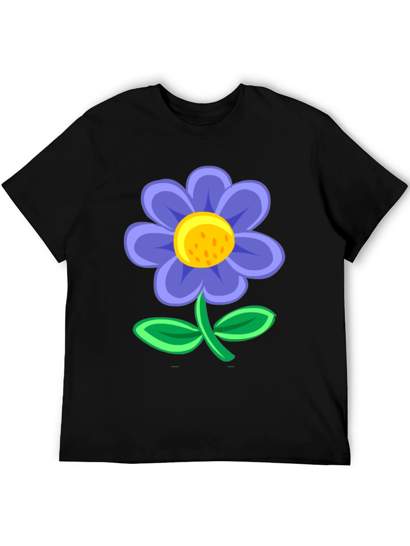 Black Floral T-Shirt - Fun & Casual Style view 5