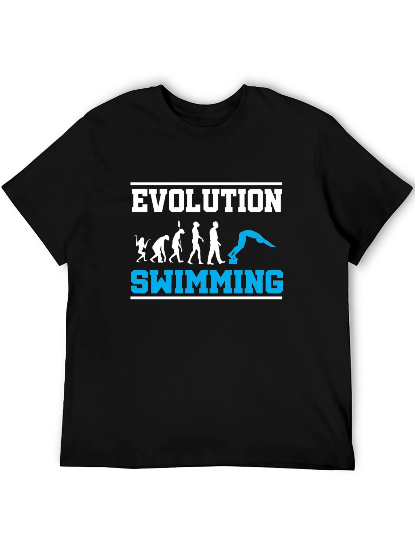 Black Evolution Swimming T-Shirt - Black view 5