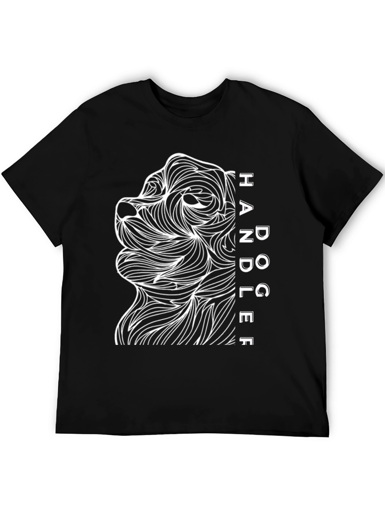 Black Dog Handler Graphic T-Shirt - Black view 5