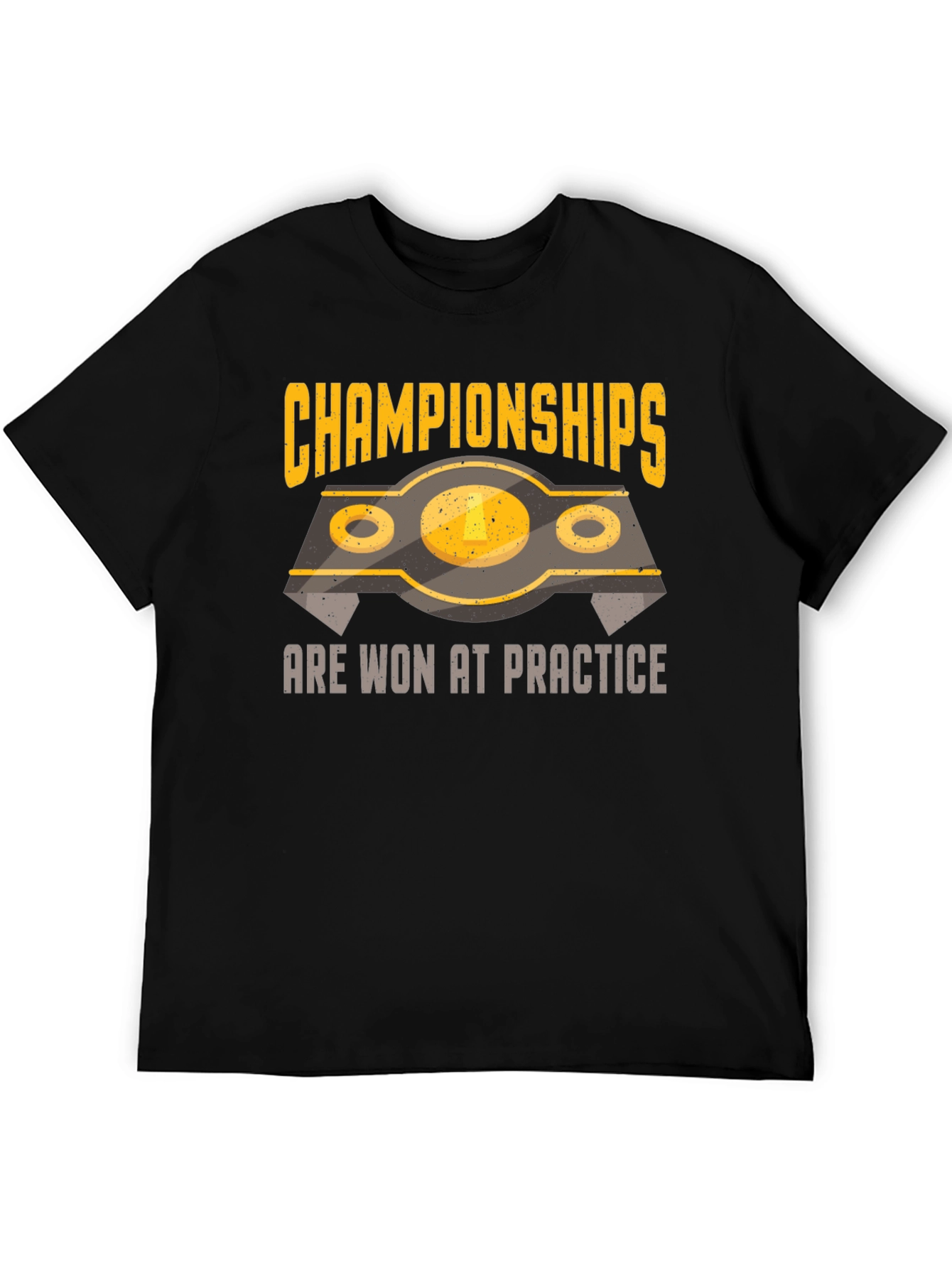 Black Championships Won At Practice Graphic Tee view 5