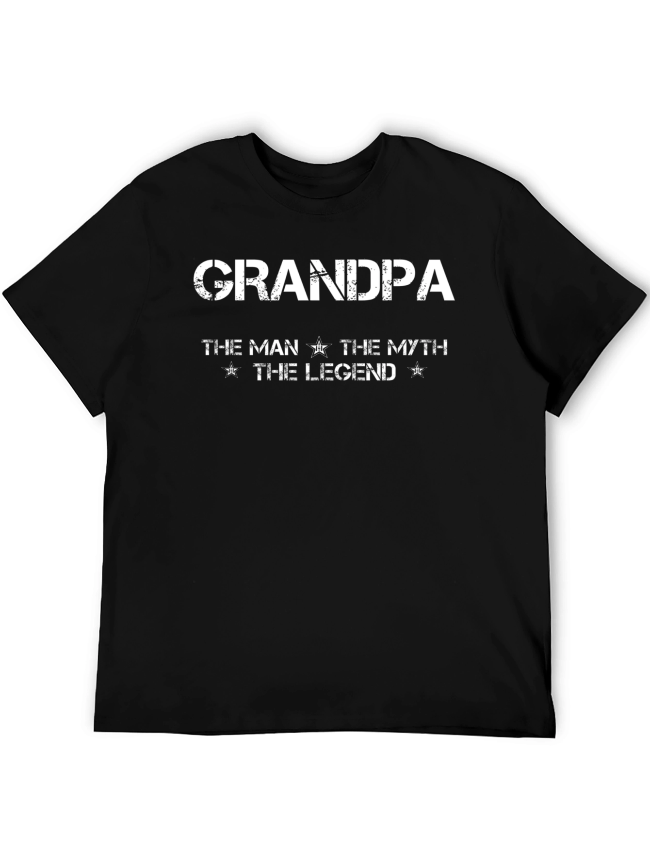 Black Grandpa Legend Graphic T-Shirt view 5