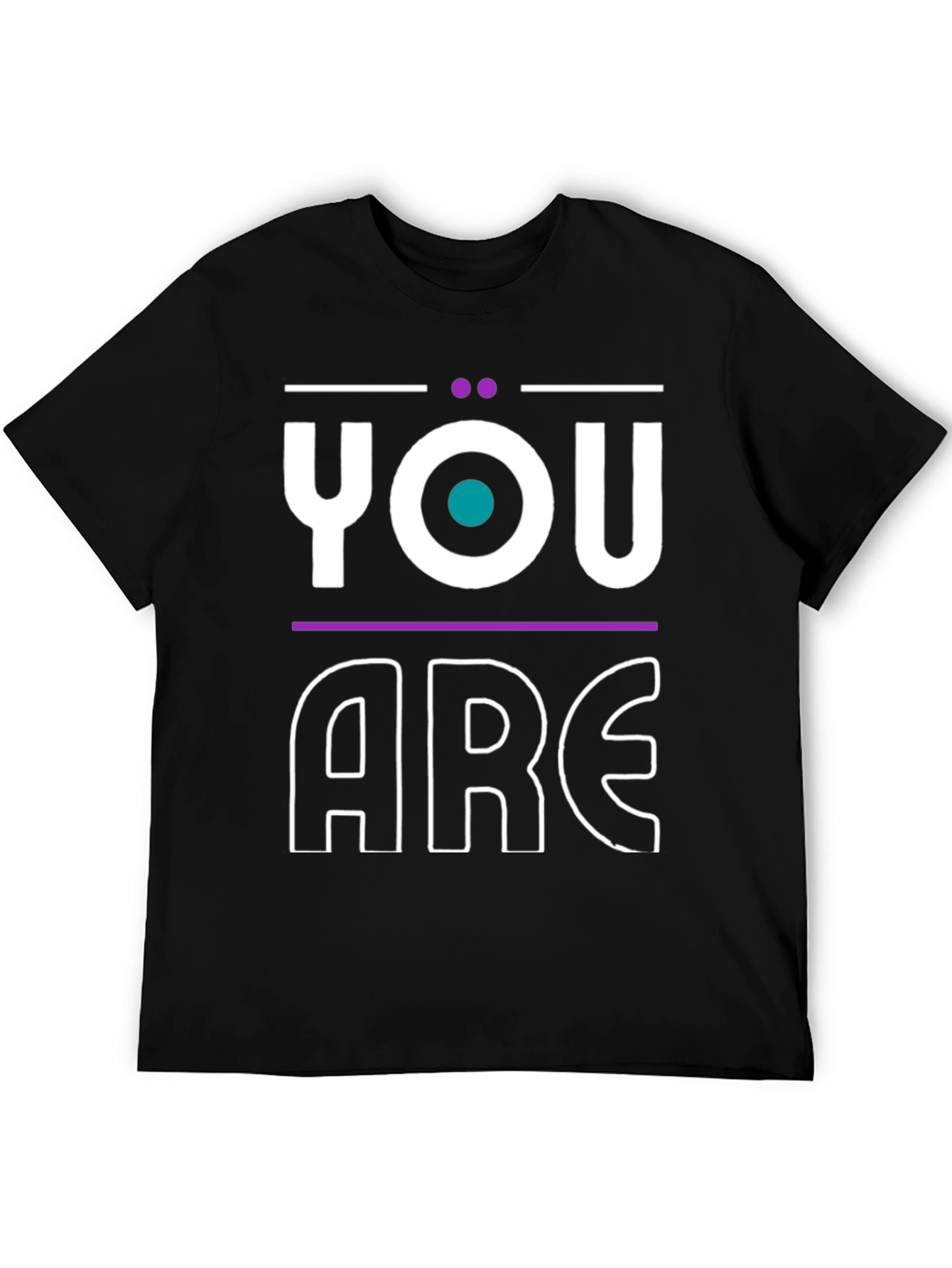 Black You Are Statement Graphic Tee - Modern Design view 5